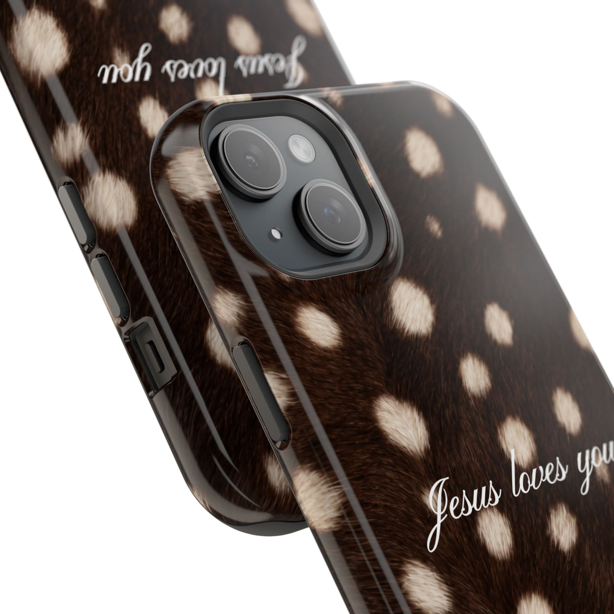 Jesus loves you Dark Fawn MagSafe Phone Case