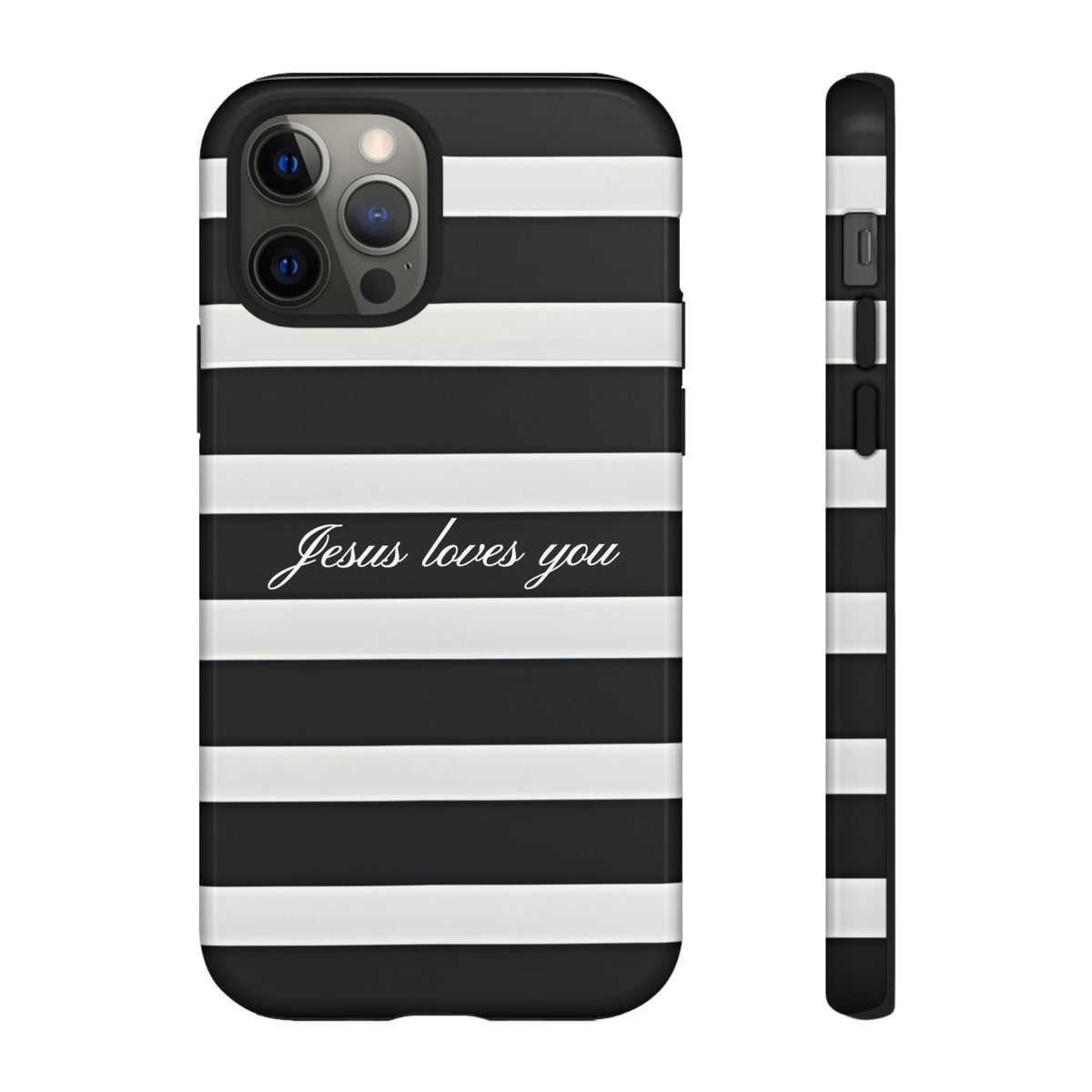 Jesus loves you Stripe Phone Case