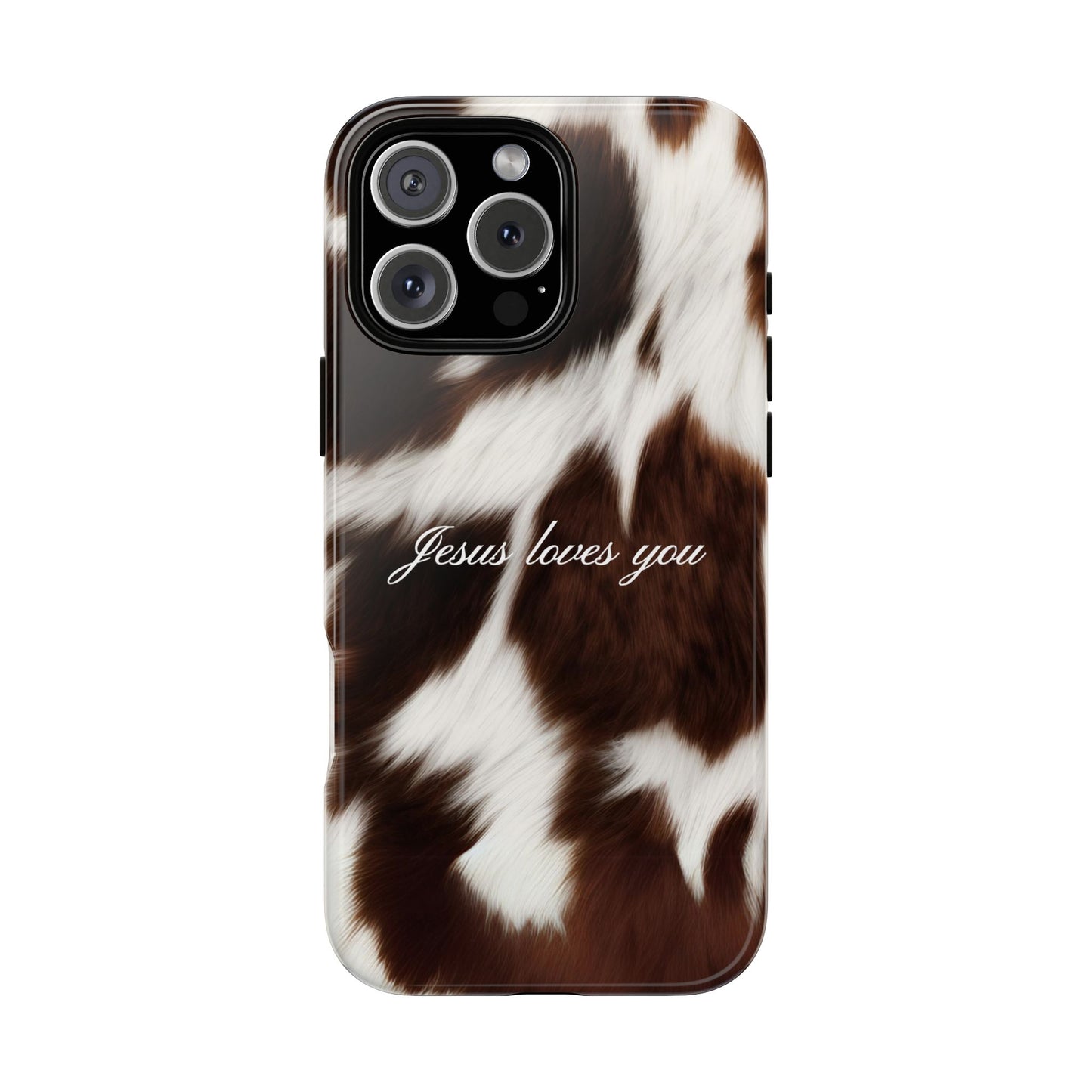 Jesus loves you Cow Phone Case