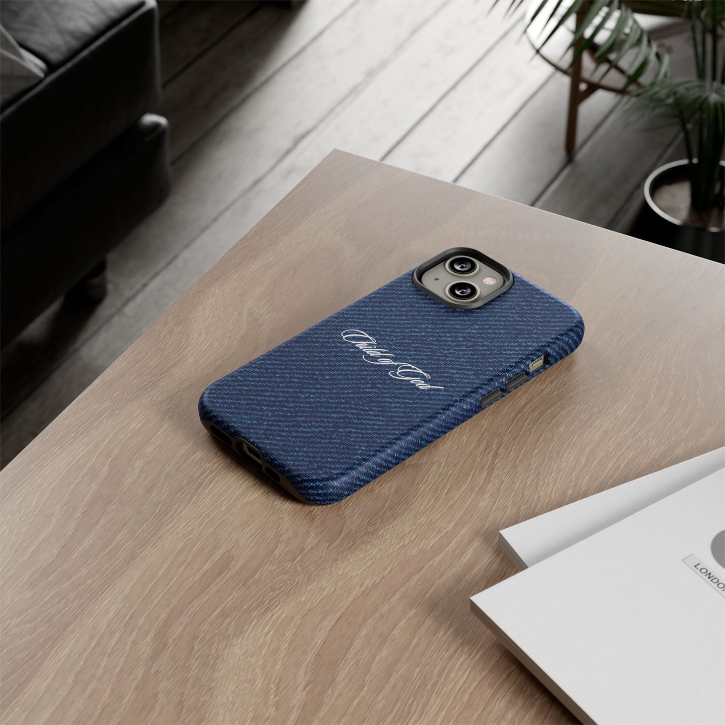 Child of God Denim Phone Case