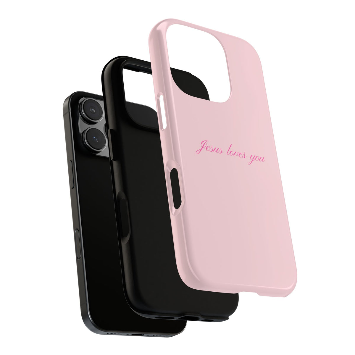 Jesus loves you Baby Pink Phone Case