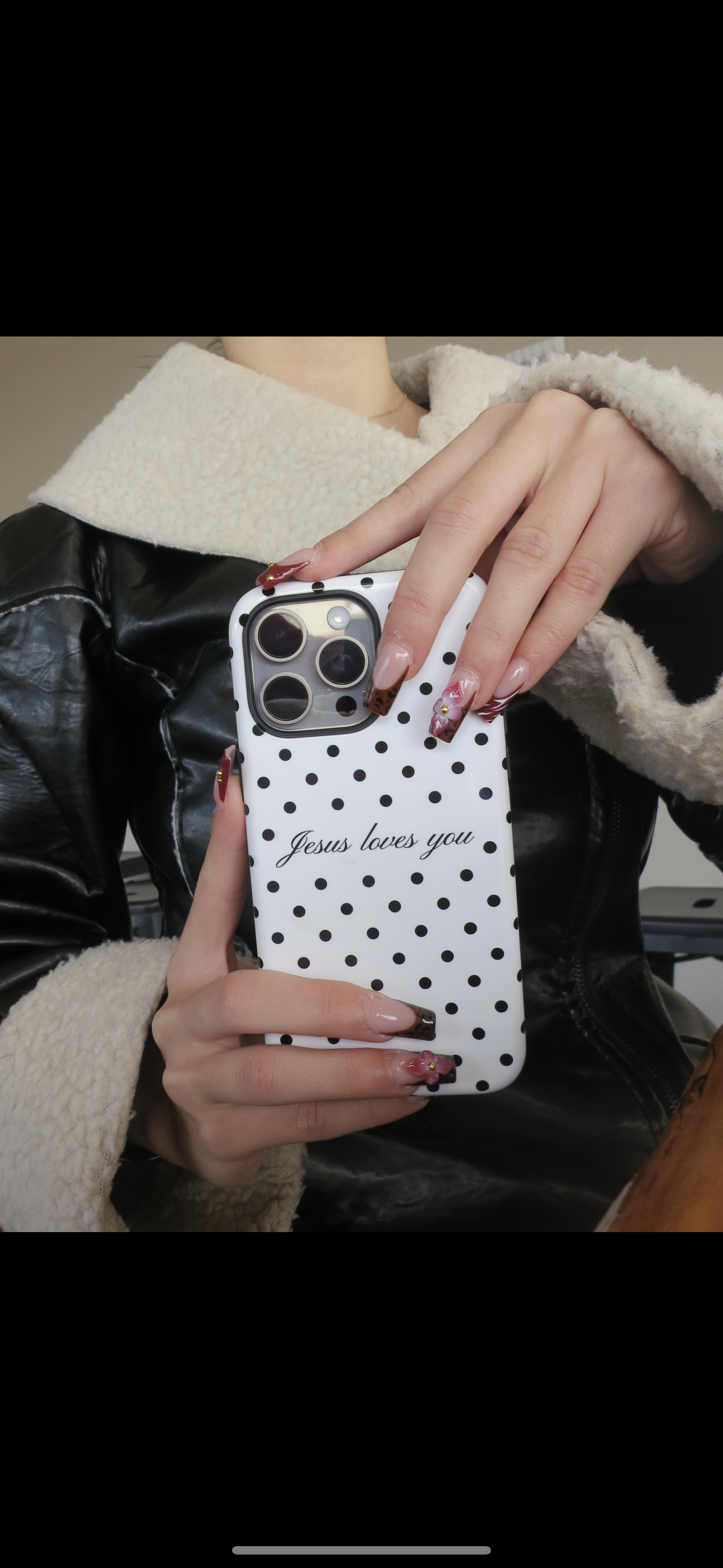 Jesus loves you Polka Dot Phone Case