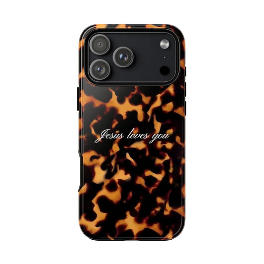 Jesus loves you Tortoise Phone Case