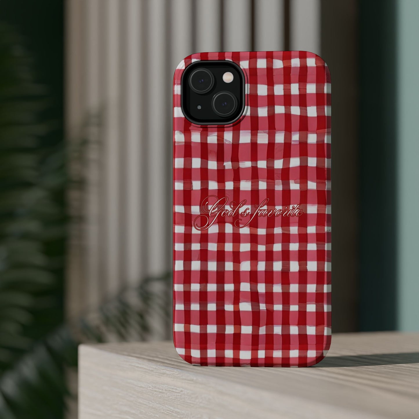 God’s favorite Gingham MagSafe Phone Case