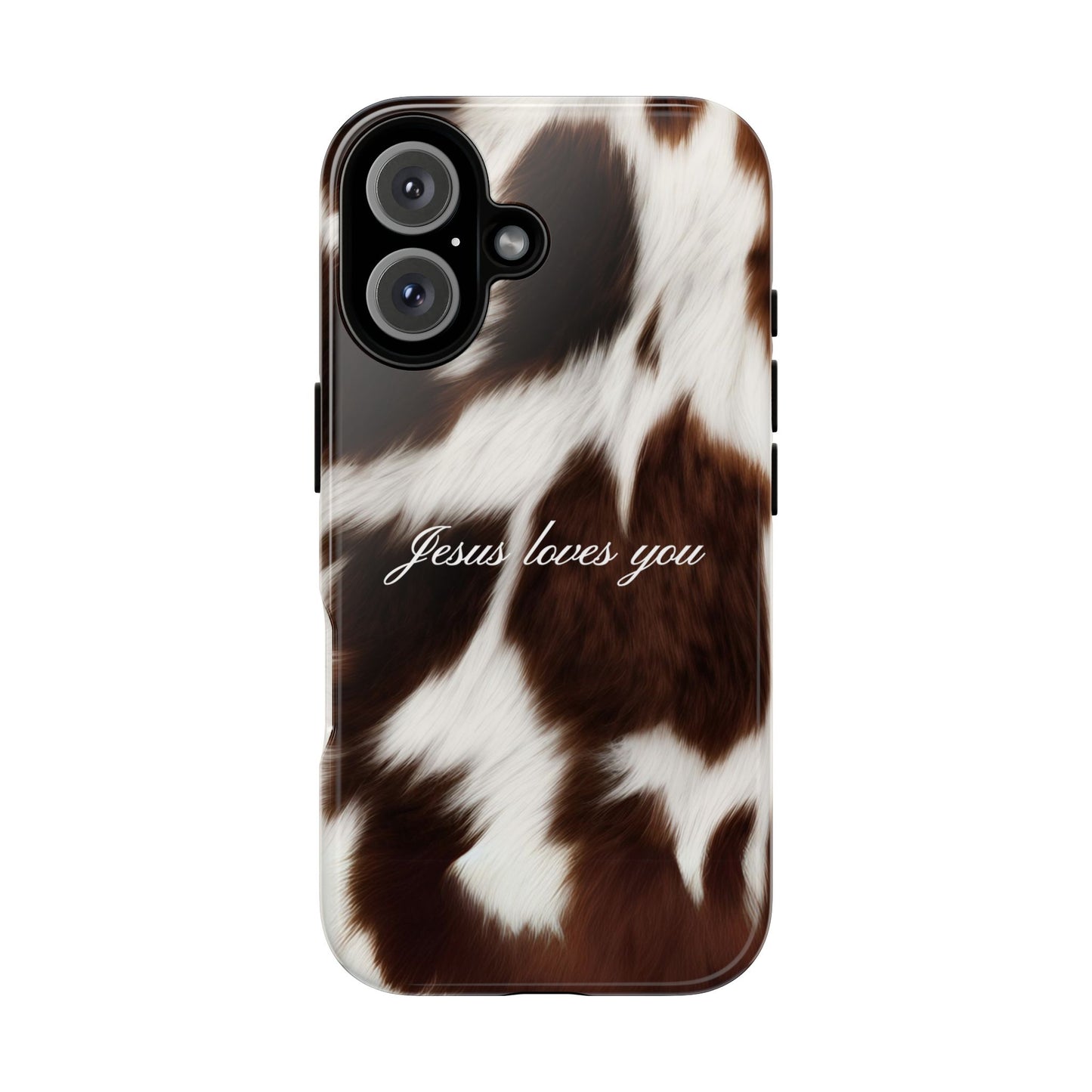 Jesus loves you Cow Phone Case