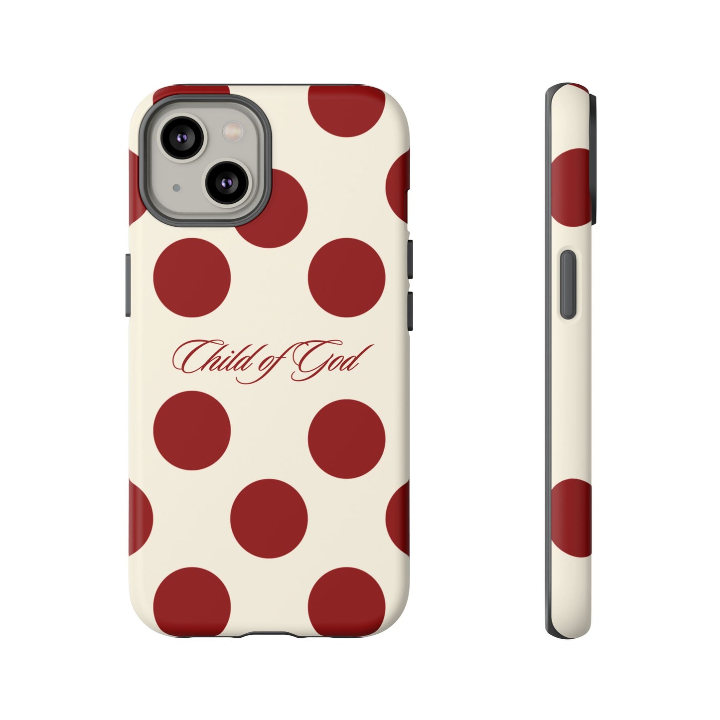 Child of God Red and Créame Phone Case
