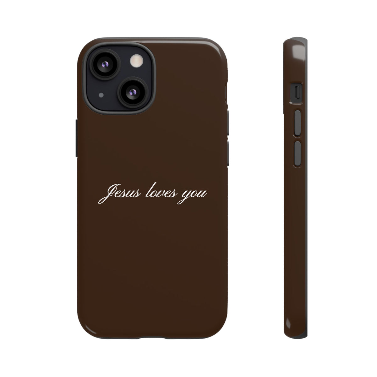 Jesus loves you Espresso Phone Case
