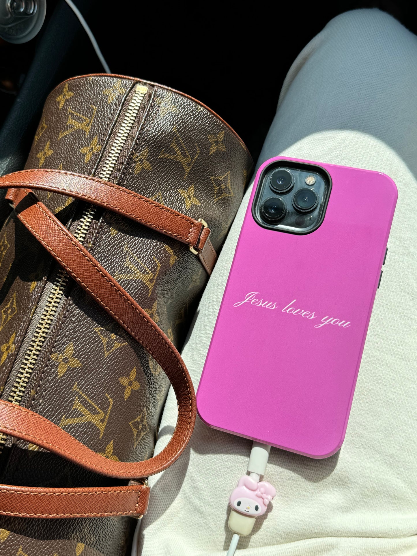 Jesus loves you Pink Phone Case