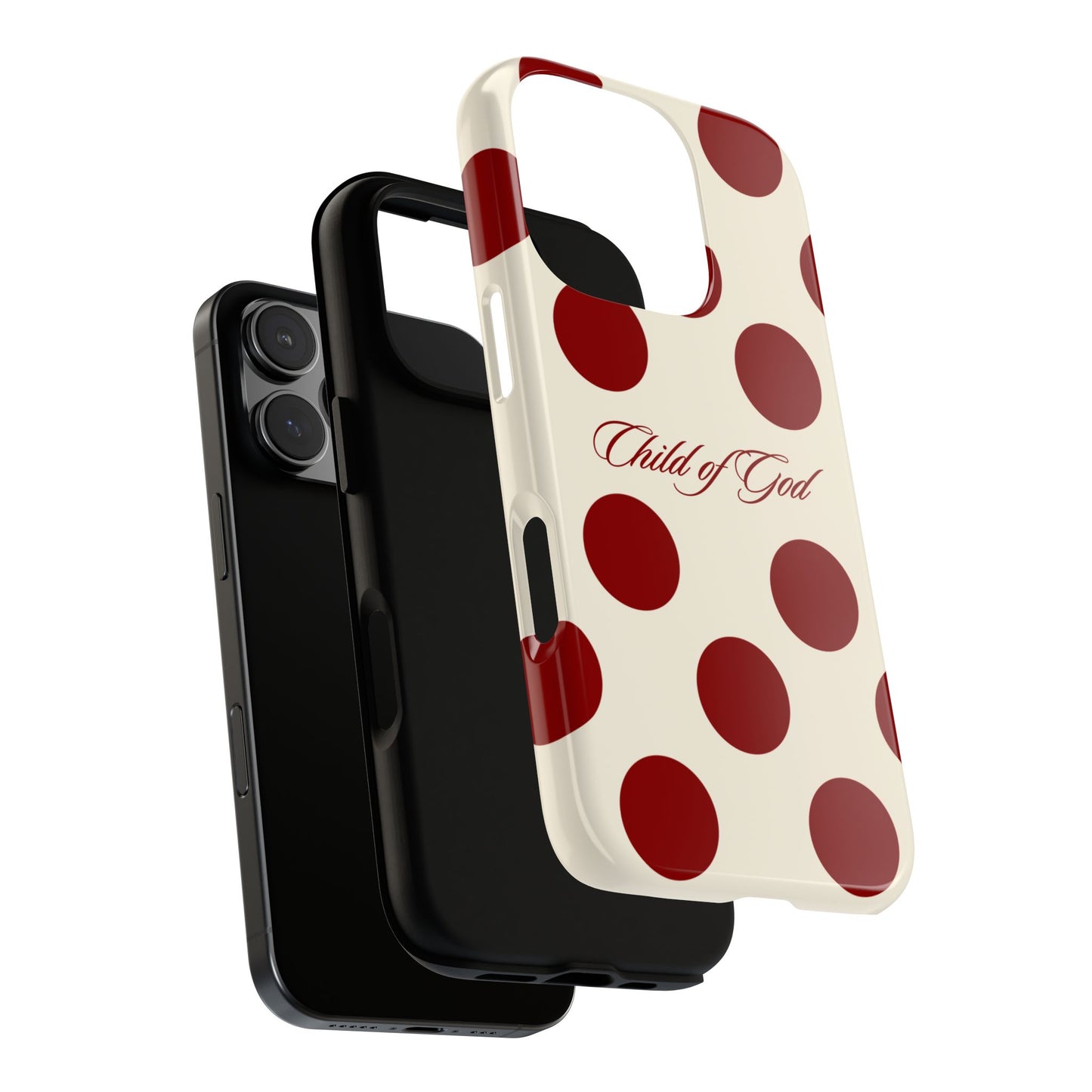 Child of God Red and Créame Phone Case