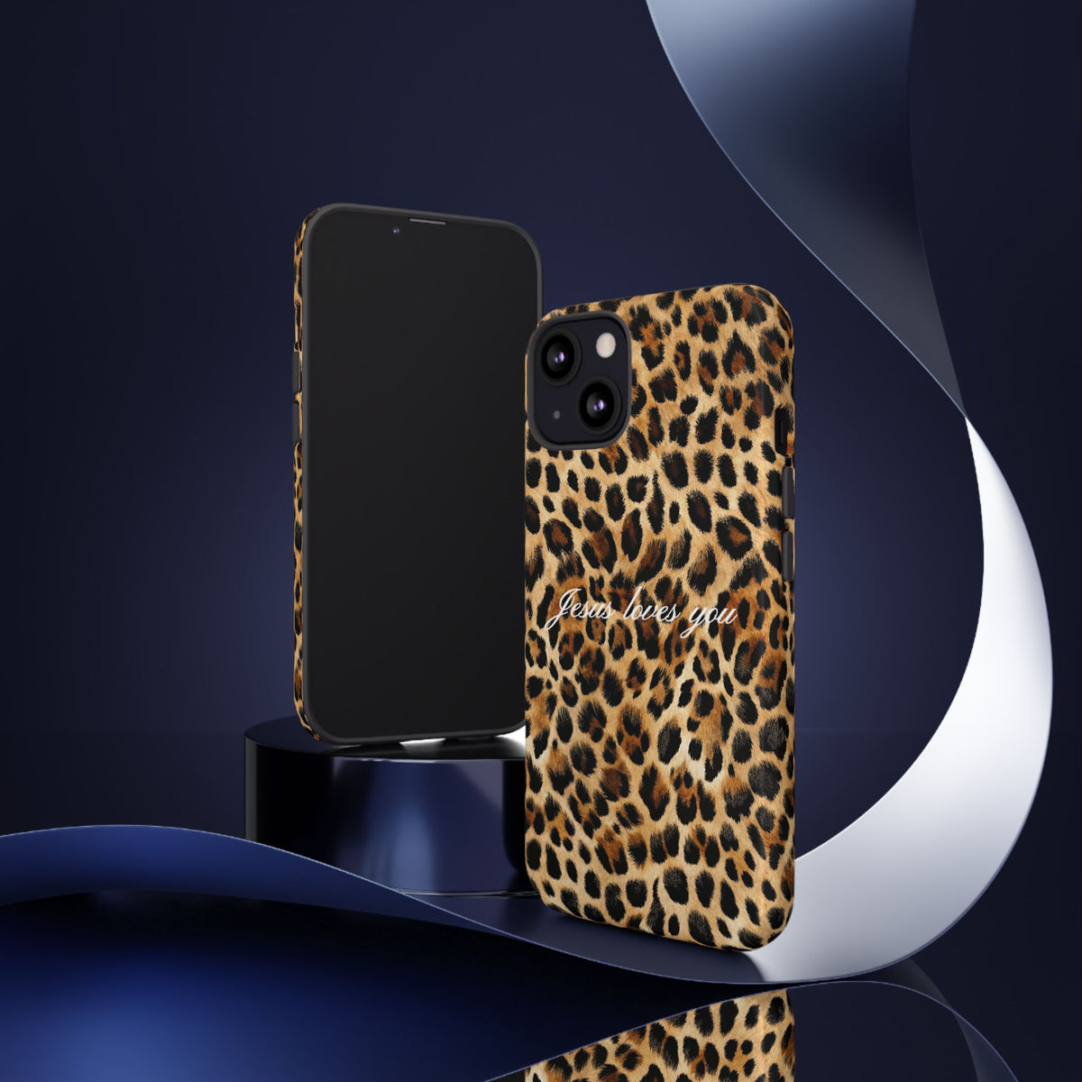 Jesus Loves You Leopard Phone Case