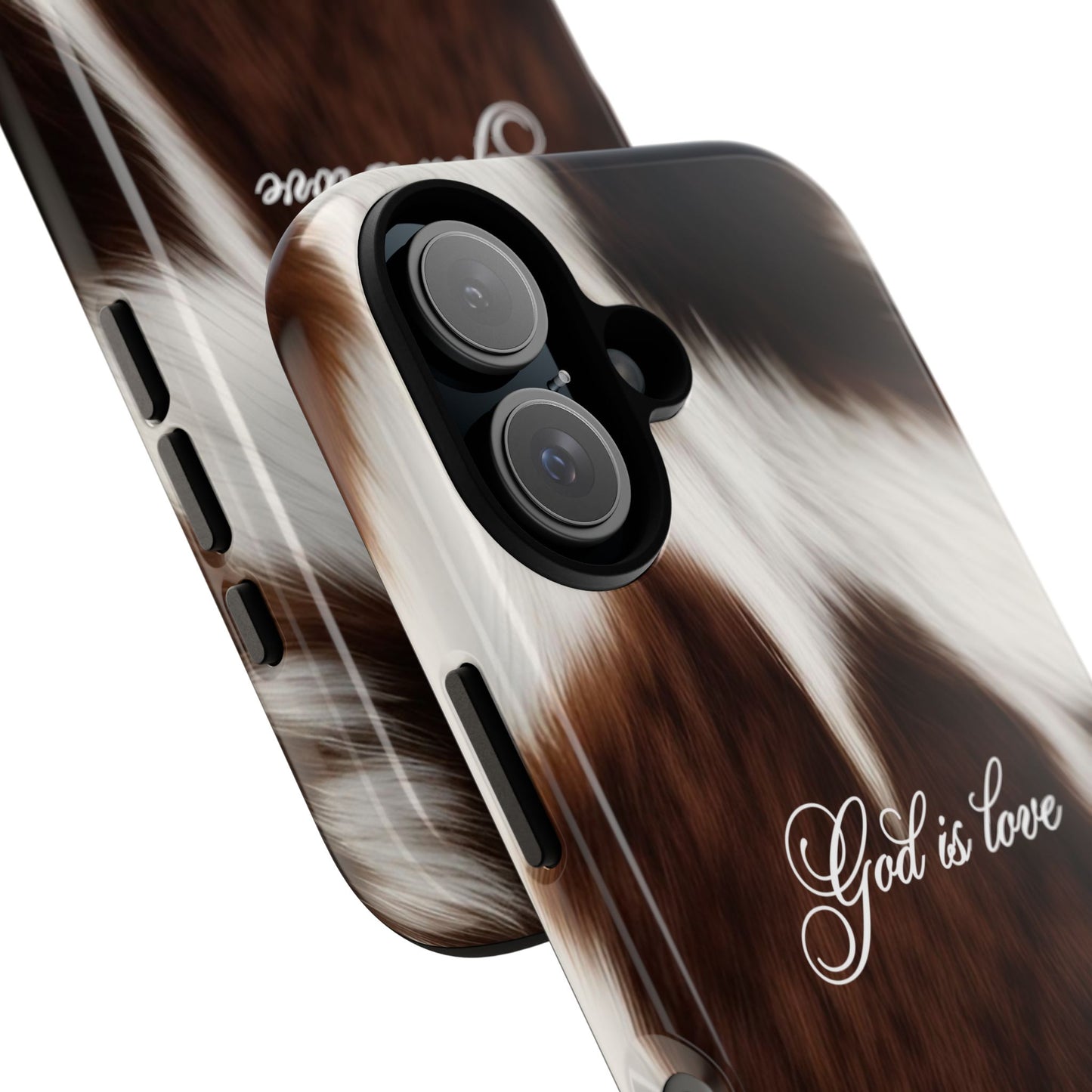 God is love Cow phone case