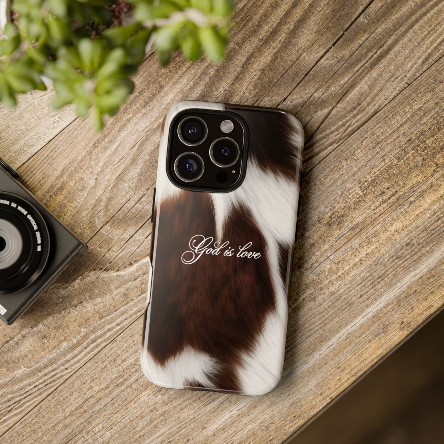 God is love Cow phone case