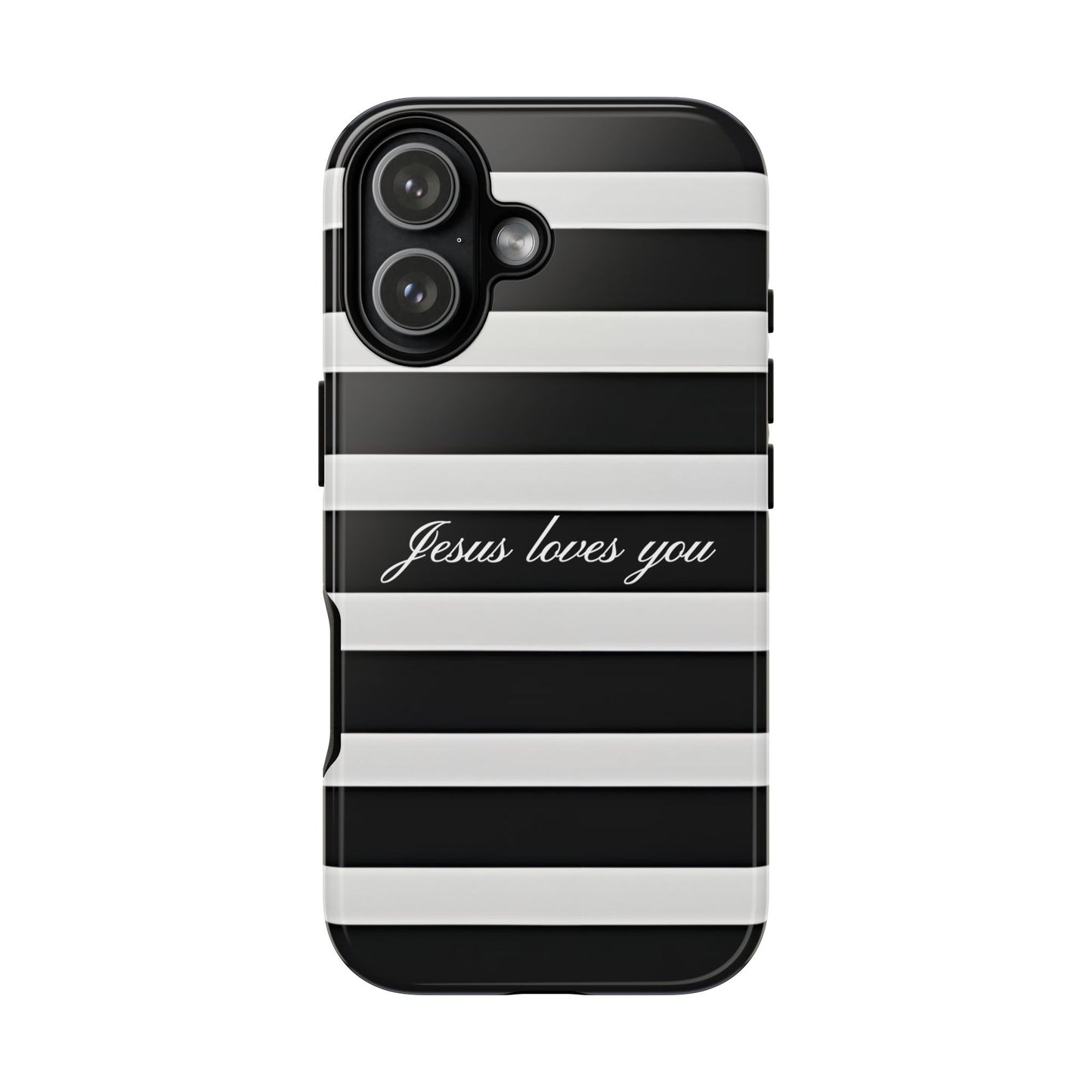 Jesus loves you Stripe Phone Case