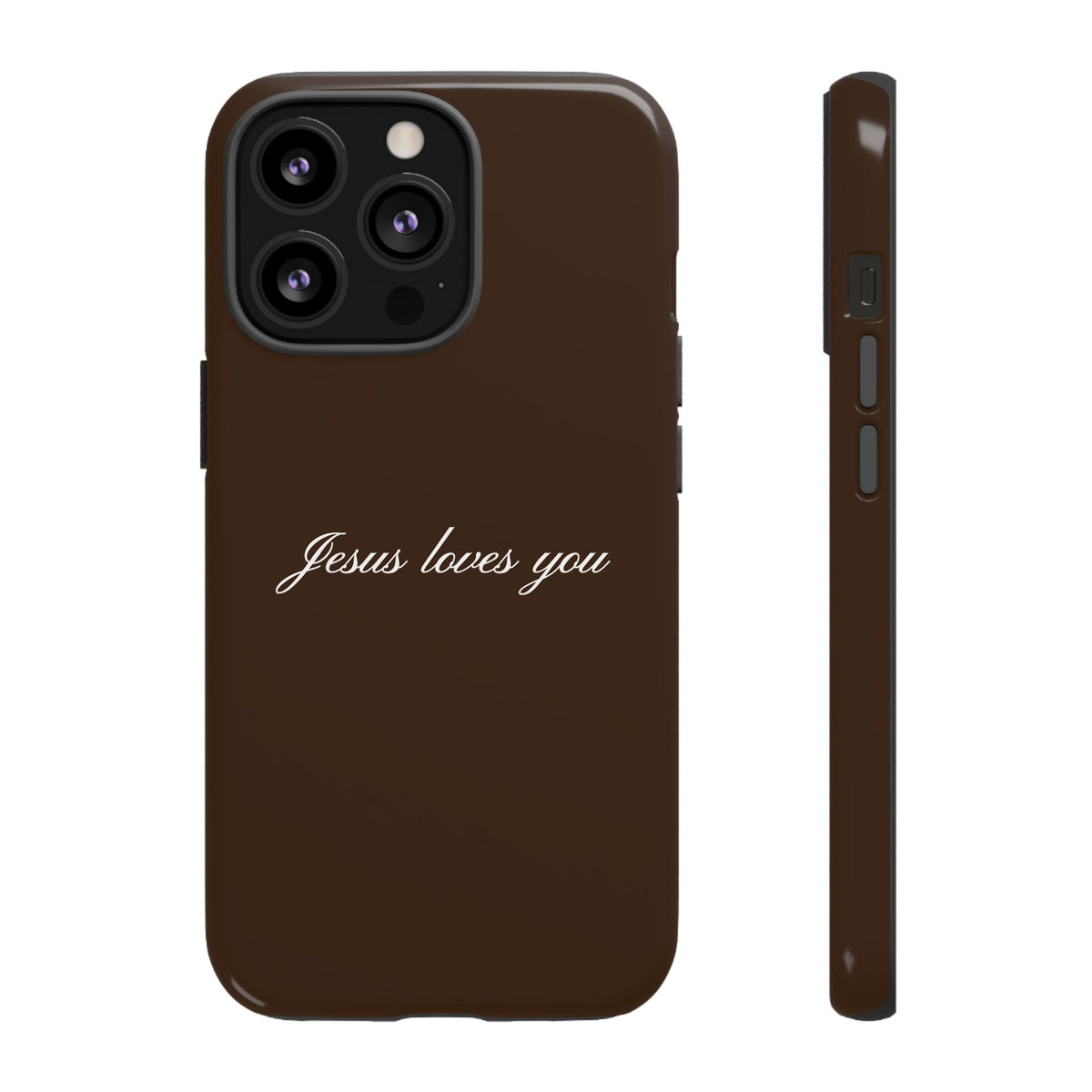 Jesus loves you Espresso Phone Case