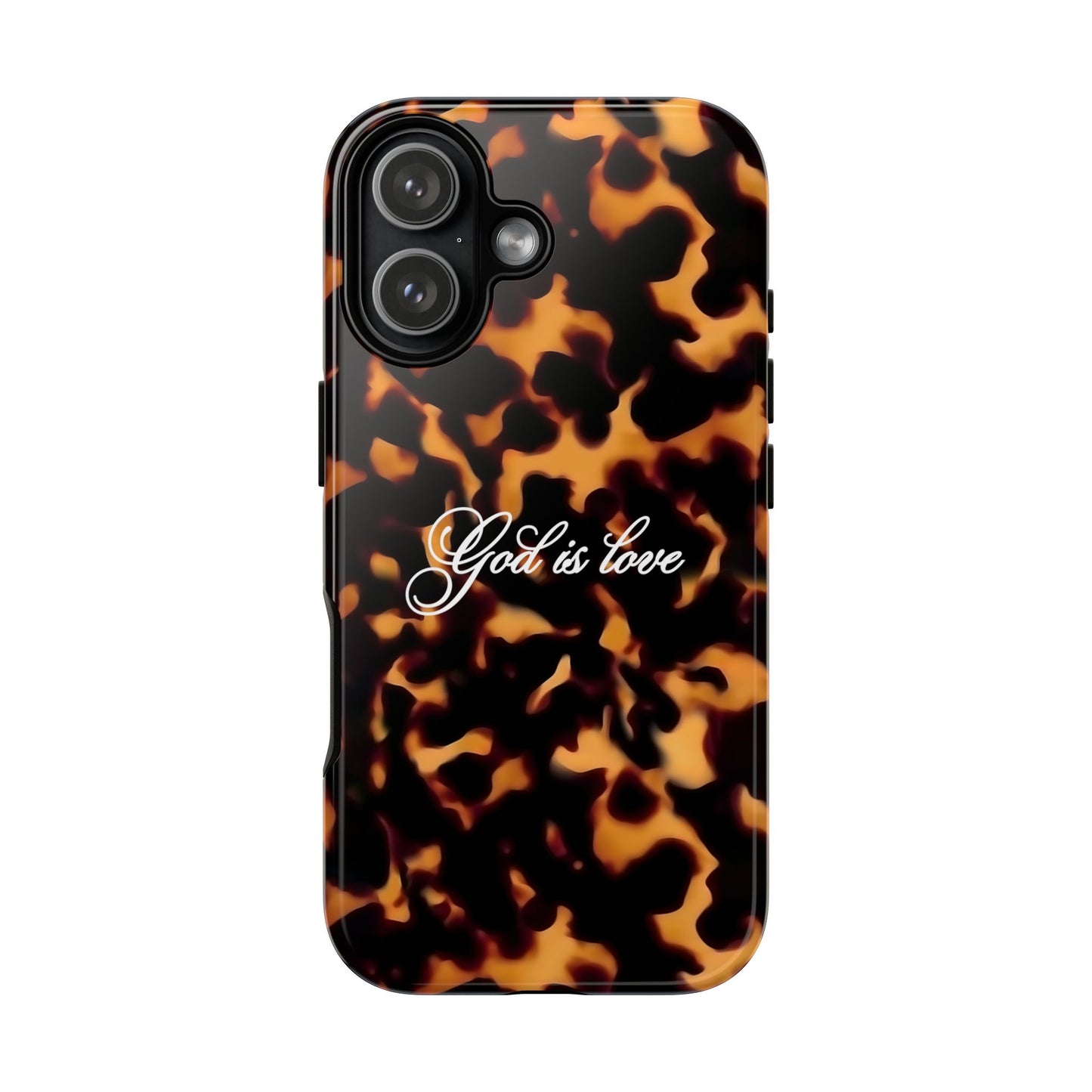 God is love Tortoise shell phone case