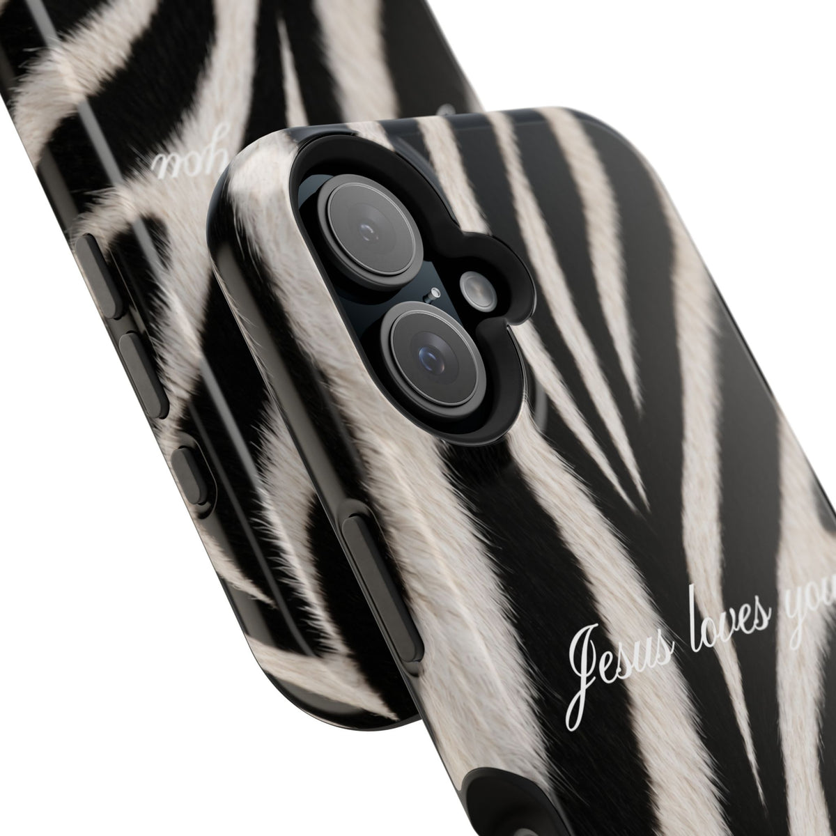 Jesus loves you Zebra MagSafe Phone Case