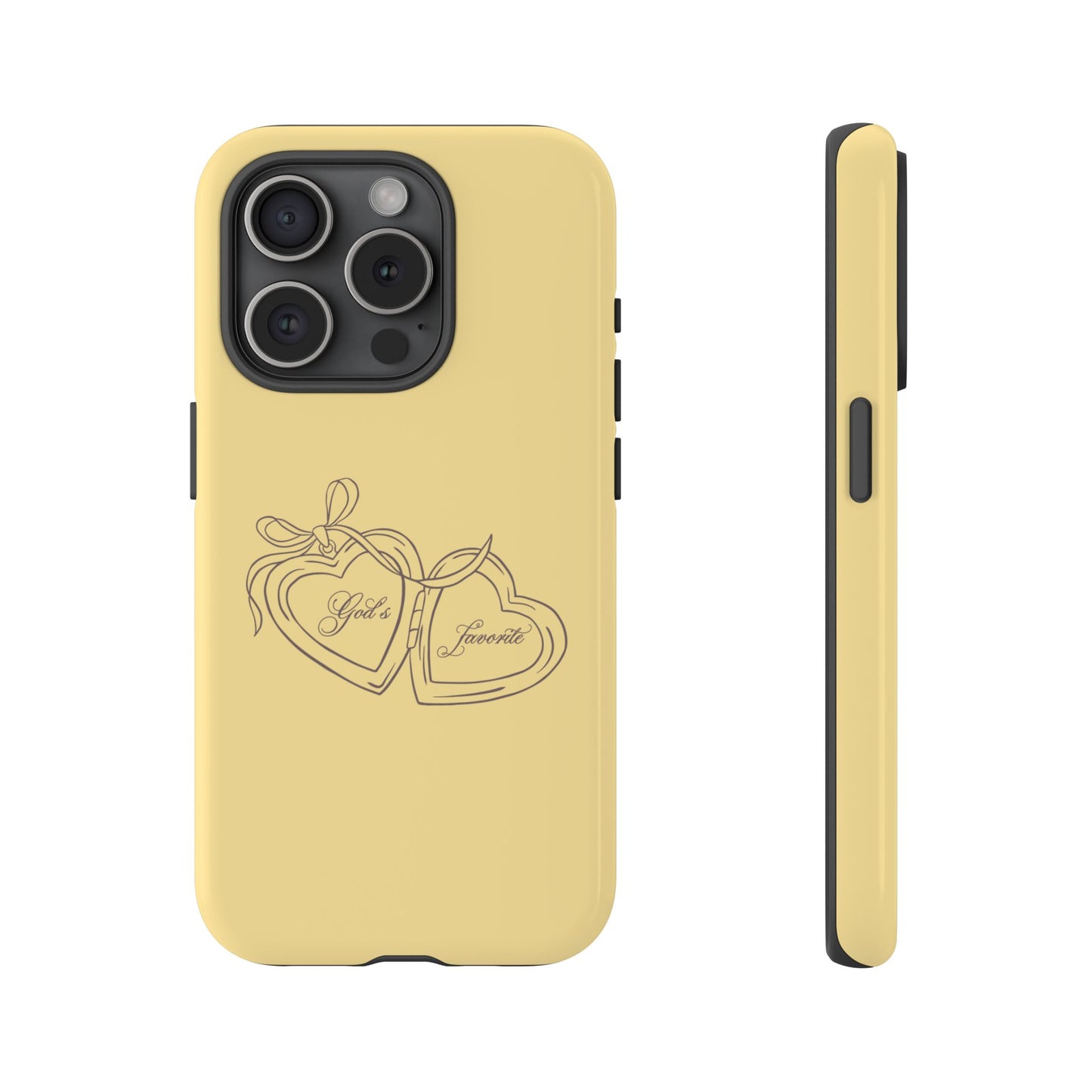 God’s favorite Butter Yellow Locket Phone Case