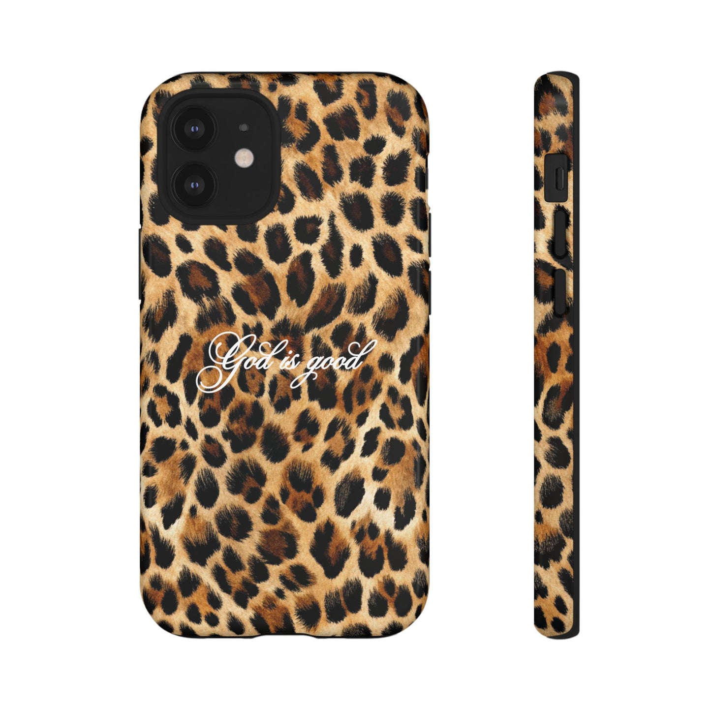 God is good Leopard Phone Case