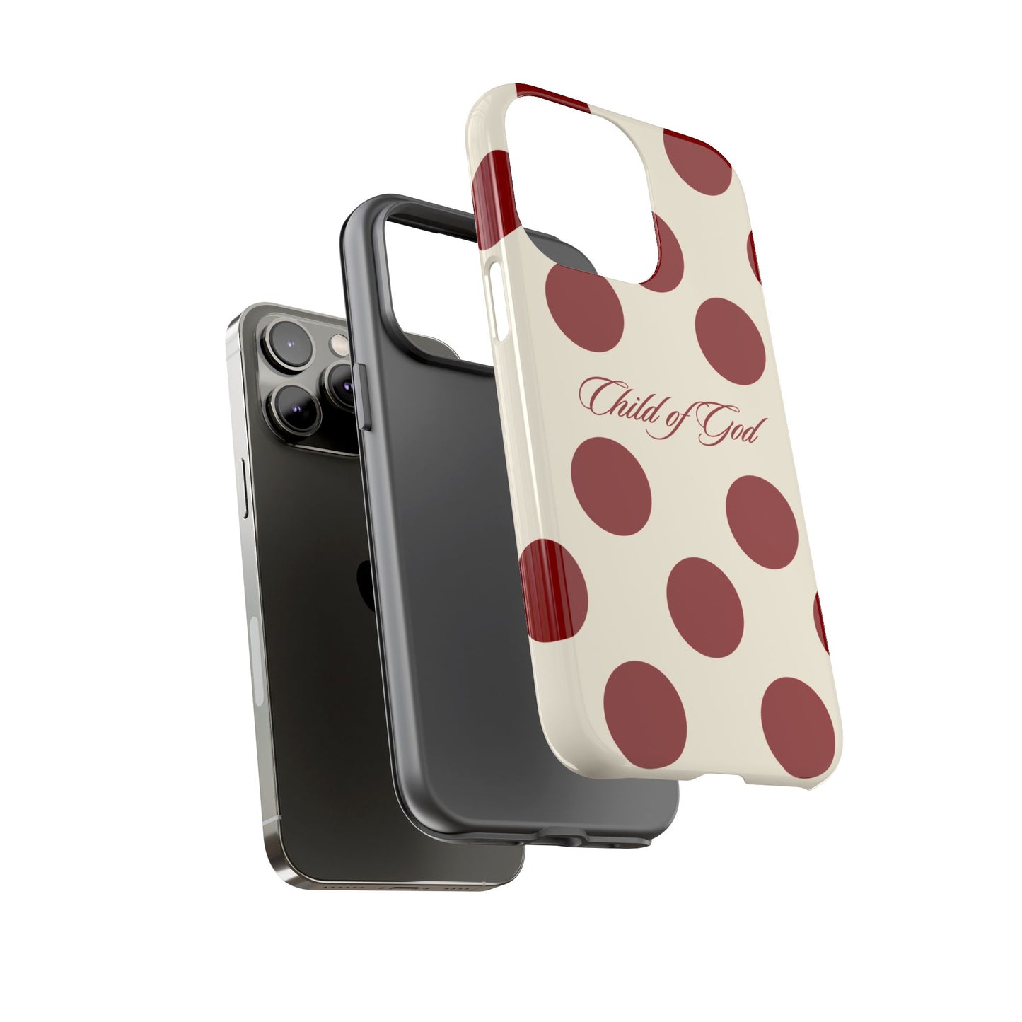 Child of God Red and Créame Phone Case