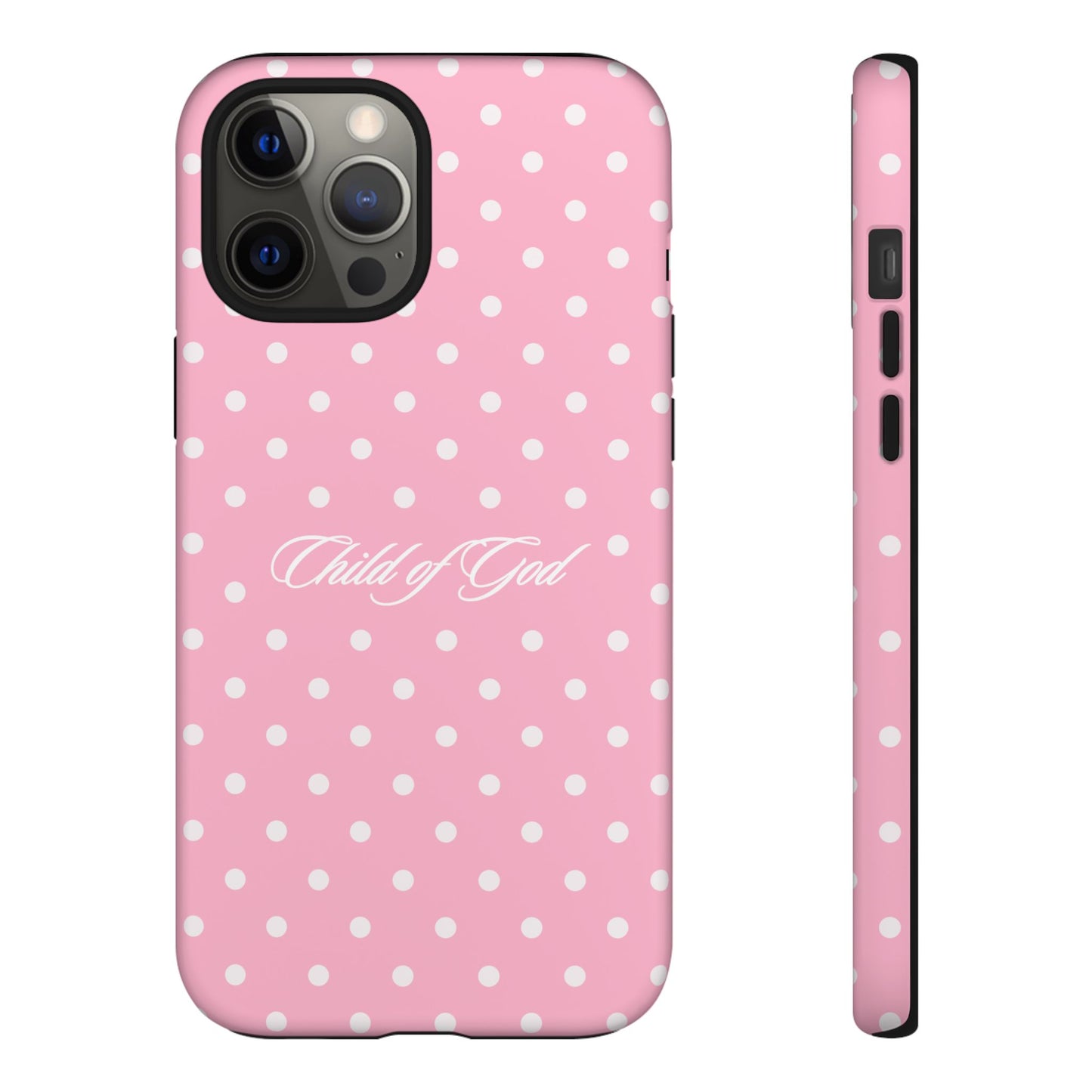 Child of God Pink Polka Dot Phone Case