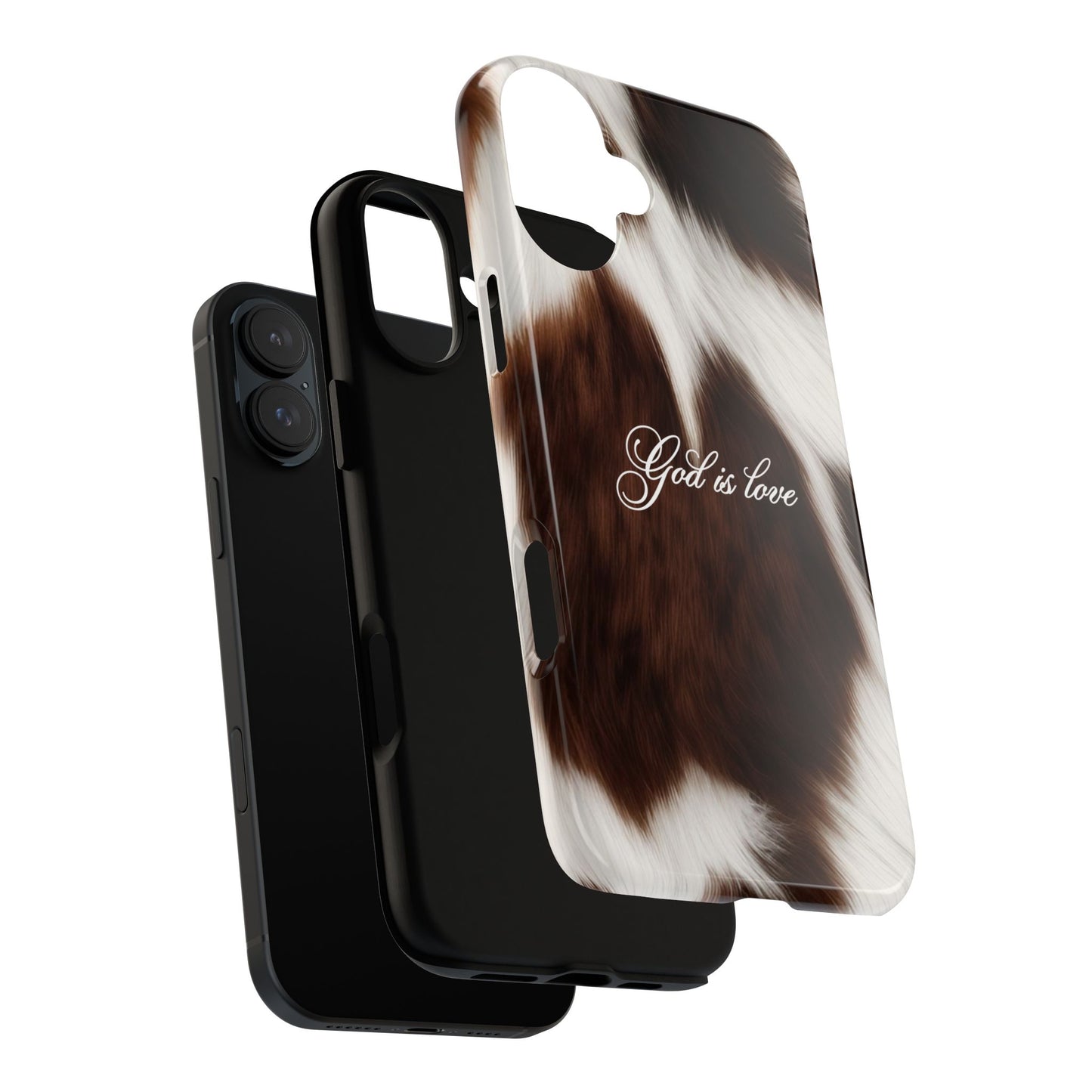 God is love Cow phone case