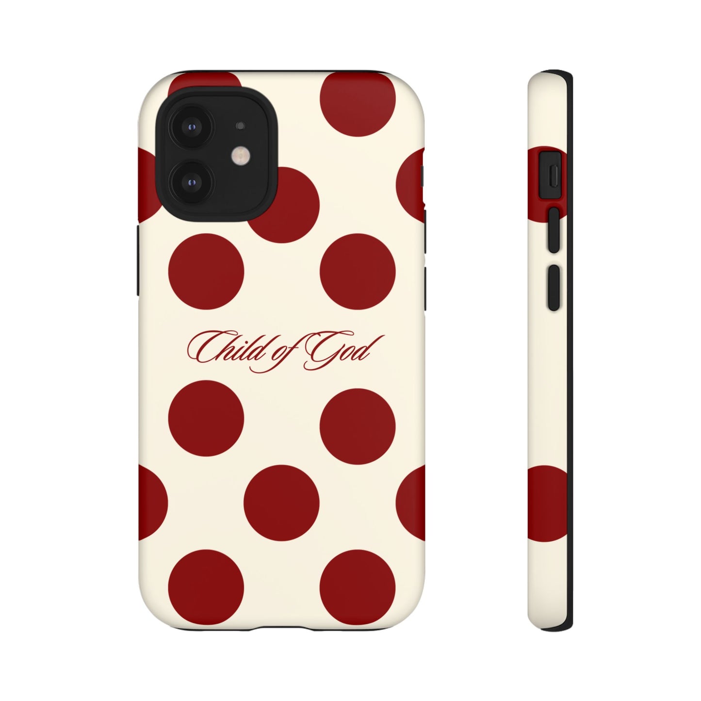 Child of God Red and Créame Phone Case