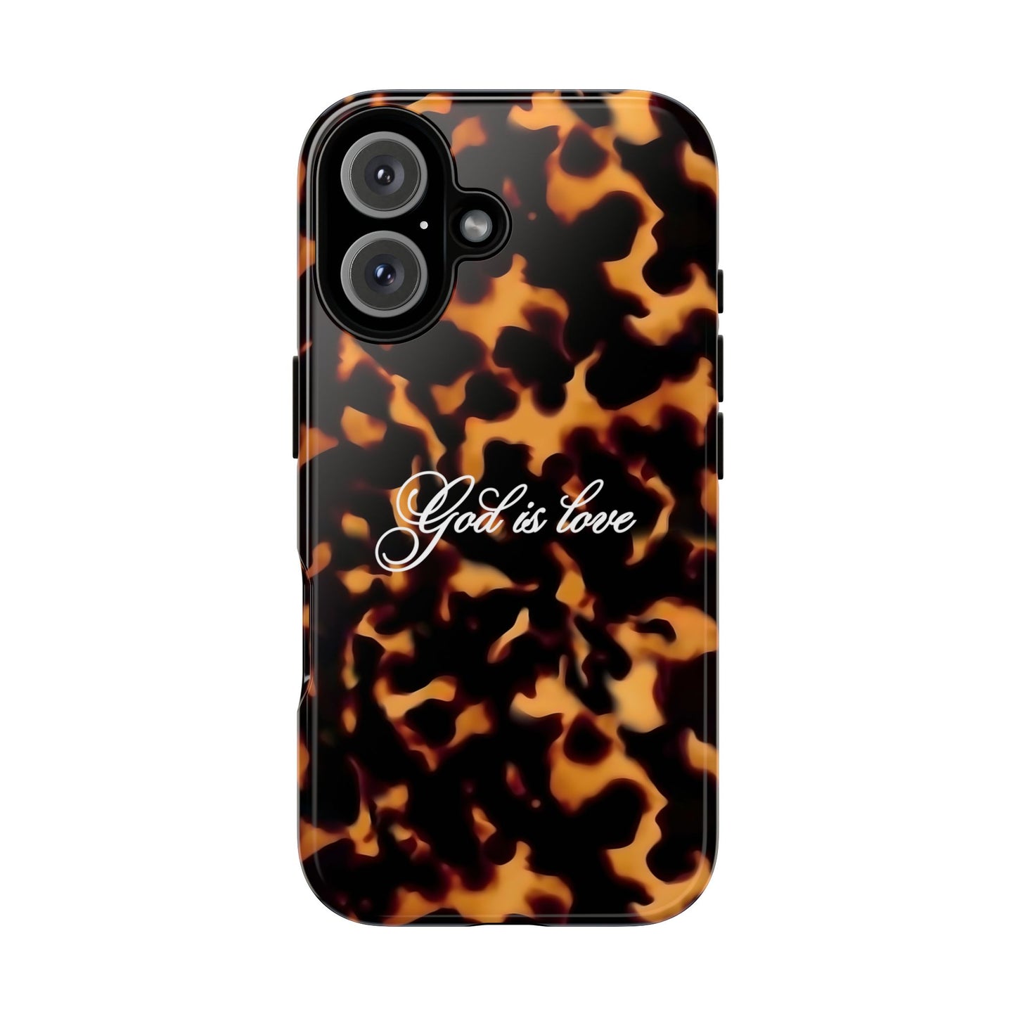 God is love Tortoise shell phone case