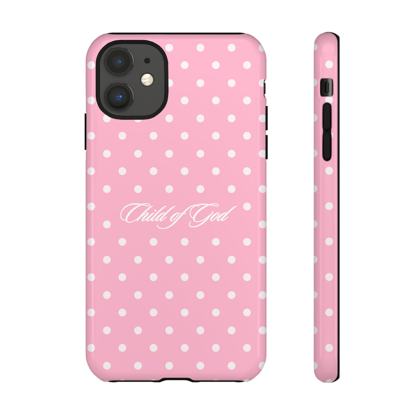 Child of God Pink Polka Dot Phone Case