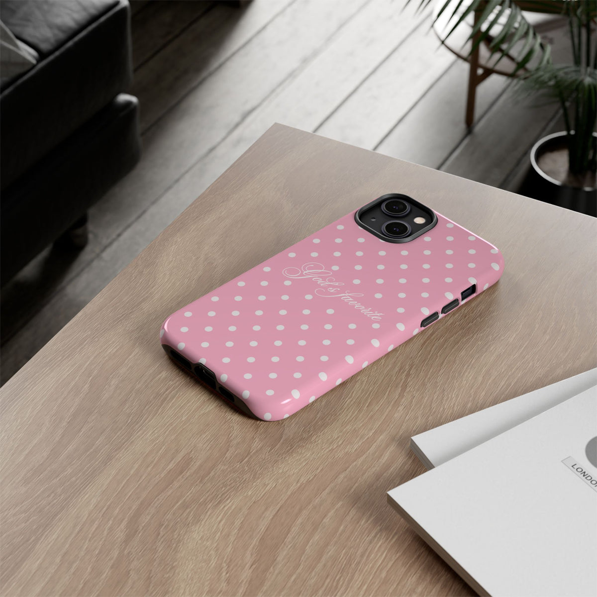 God’s favorite Pink Polka Dot Phone Case