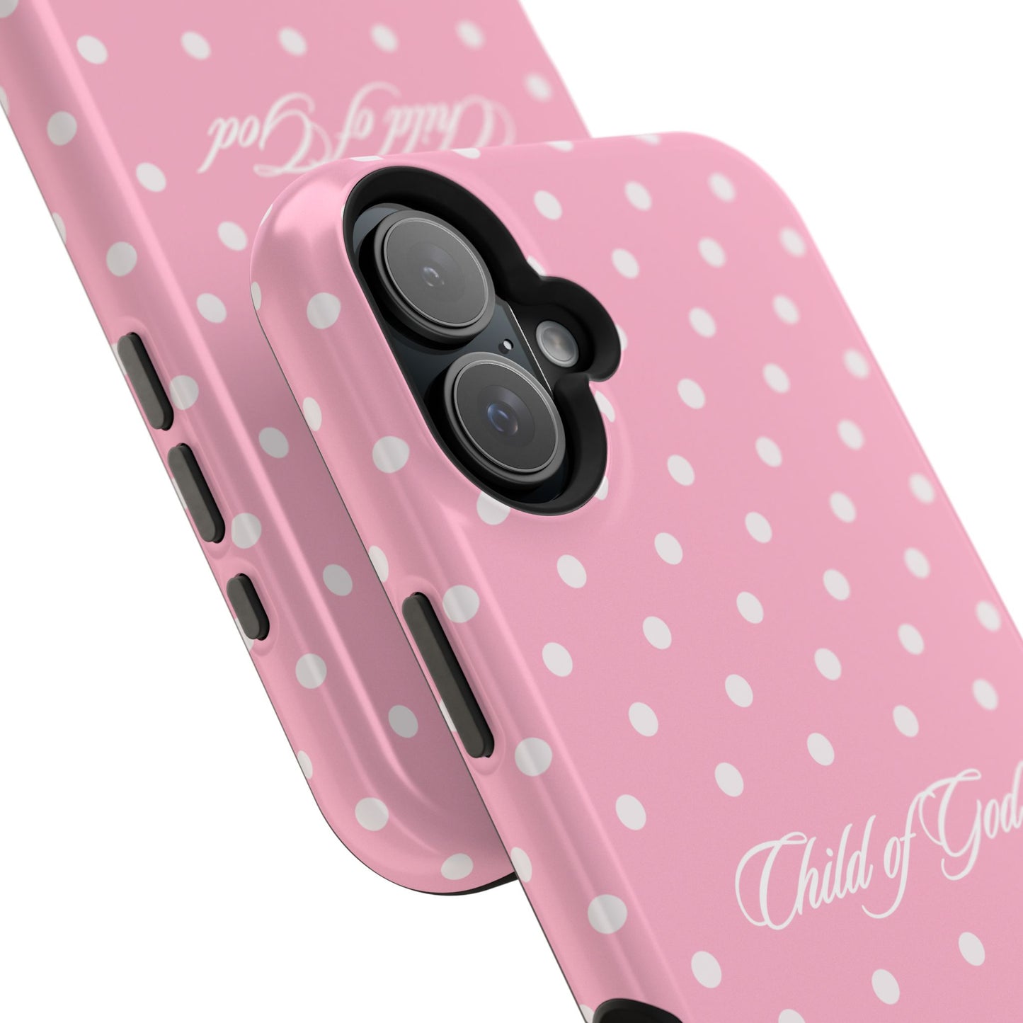 Child of God Pink Polka Dot Phone Case MagSafe