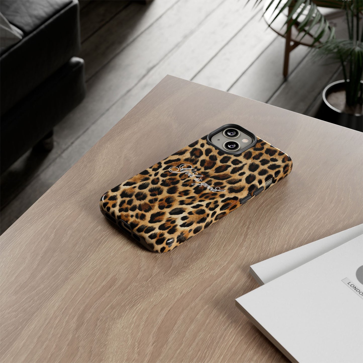 God is good Leopard Phone Case
