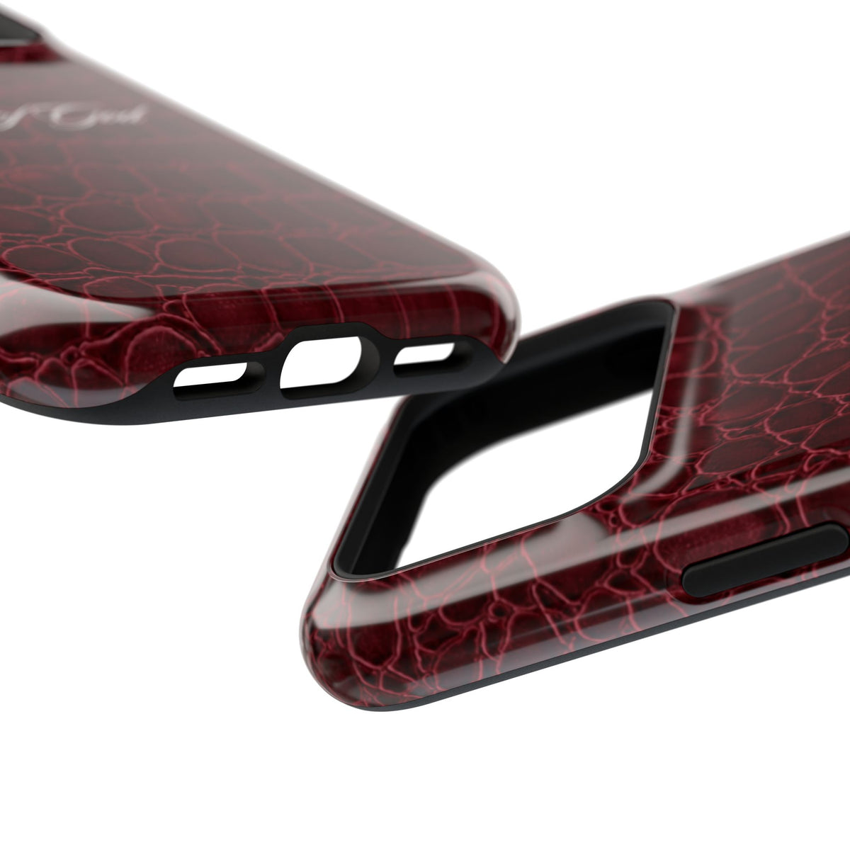 Child of God Burgundy Croc MagSafe Phone Case