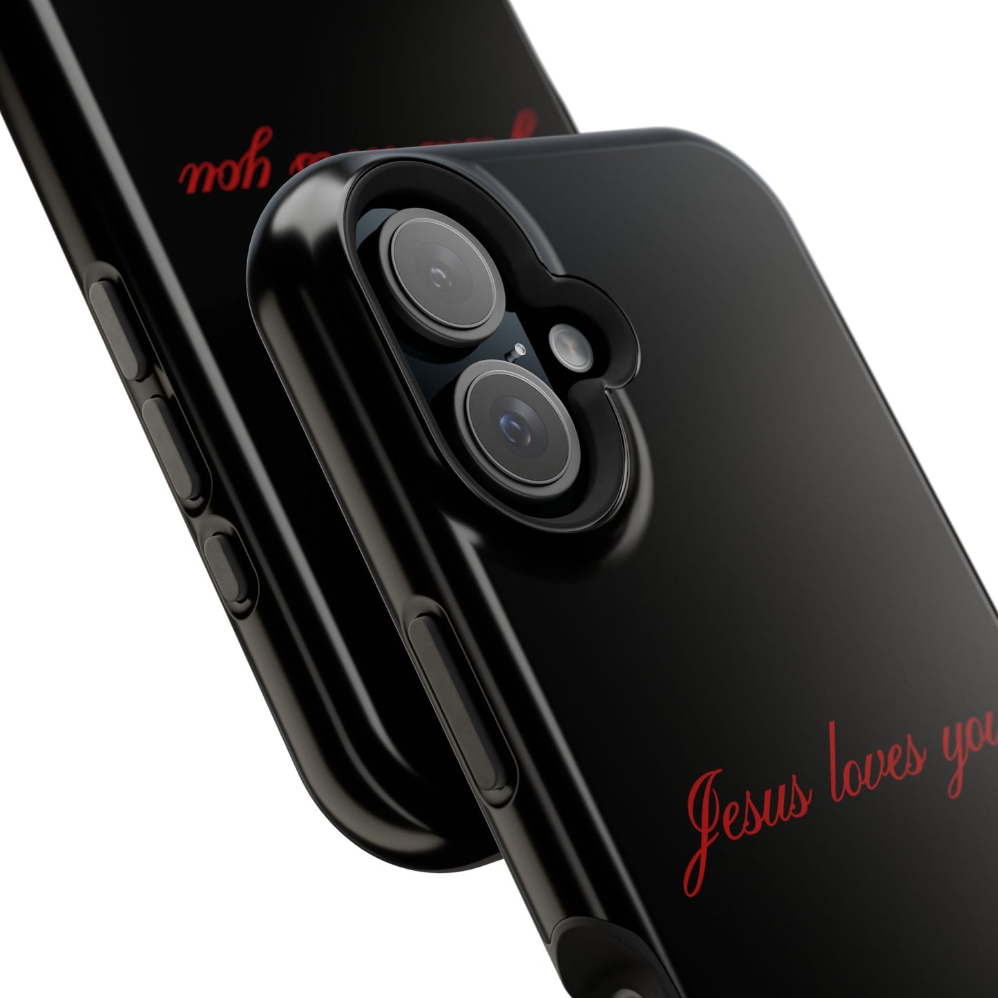 Jesus loves you Black MagSafe Phone Case
