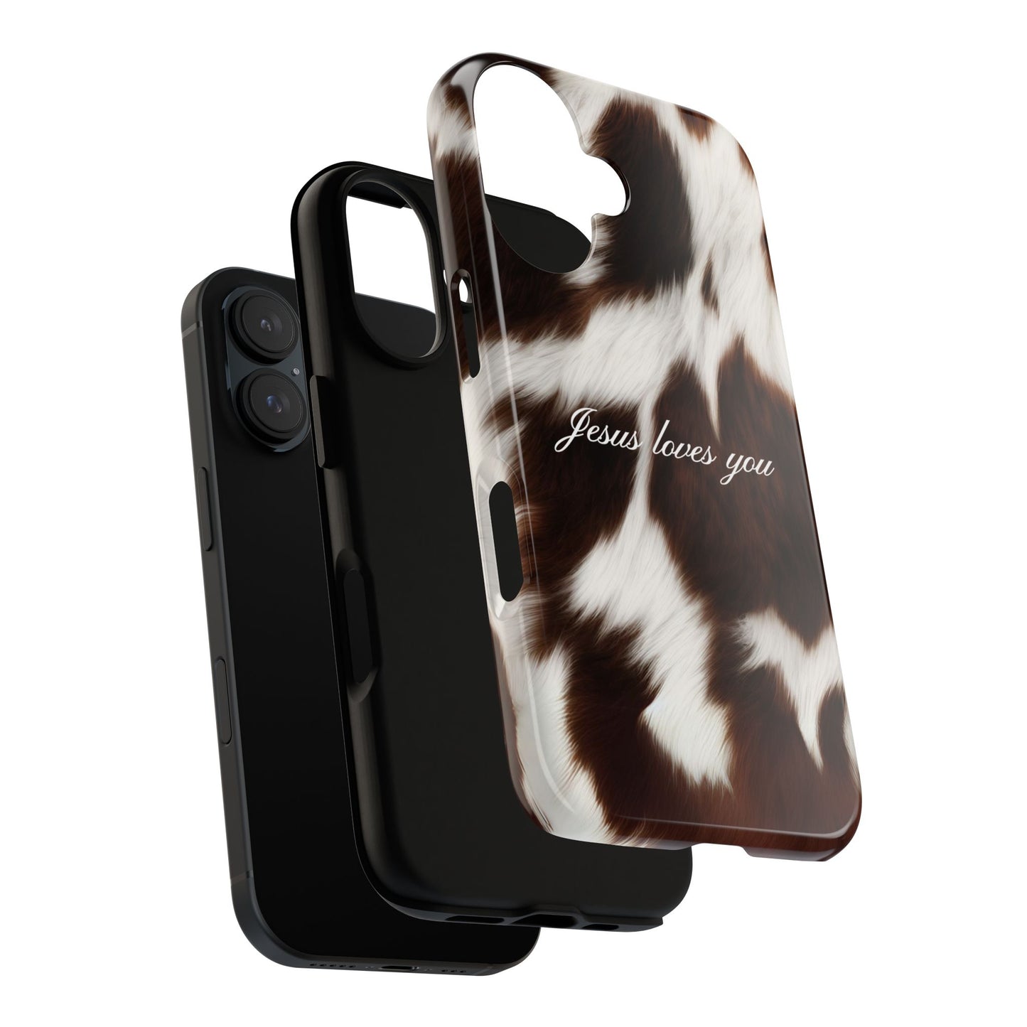 Jesus loves you Cow Phone Case