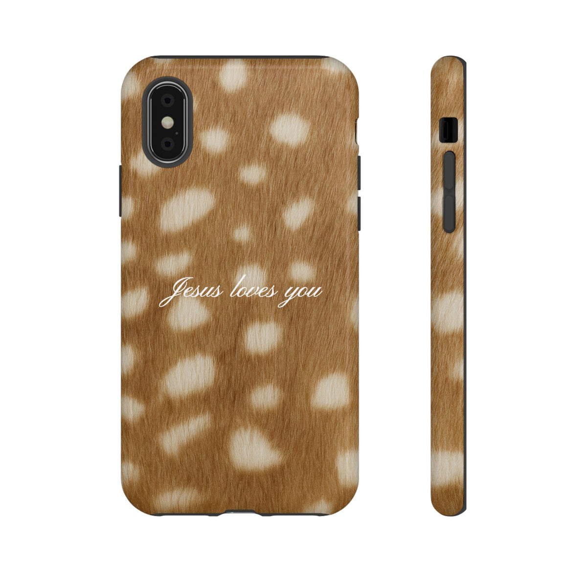 Jesus loves you Fawn Phone Case