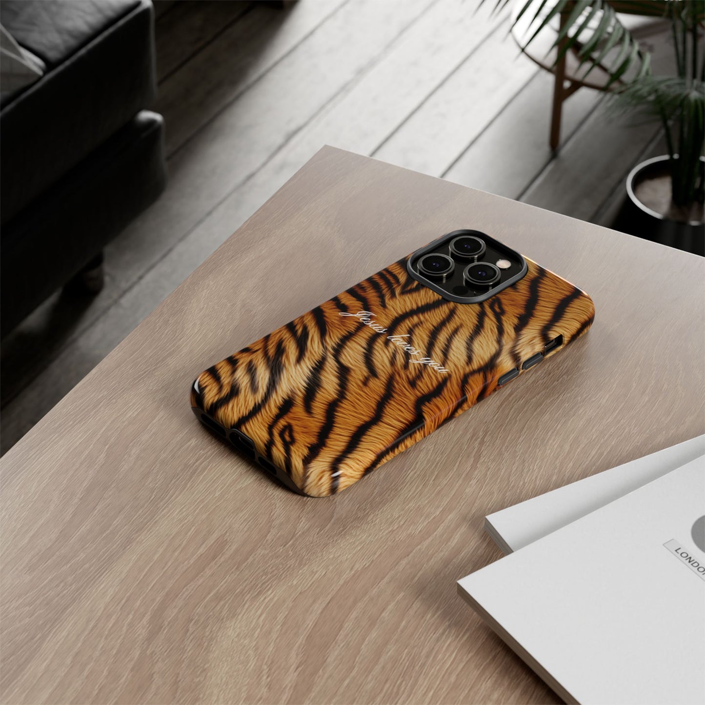 Jesus Loves You Tiger Phone Case
