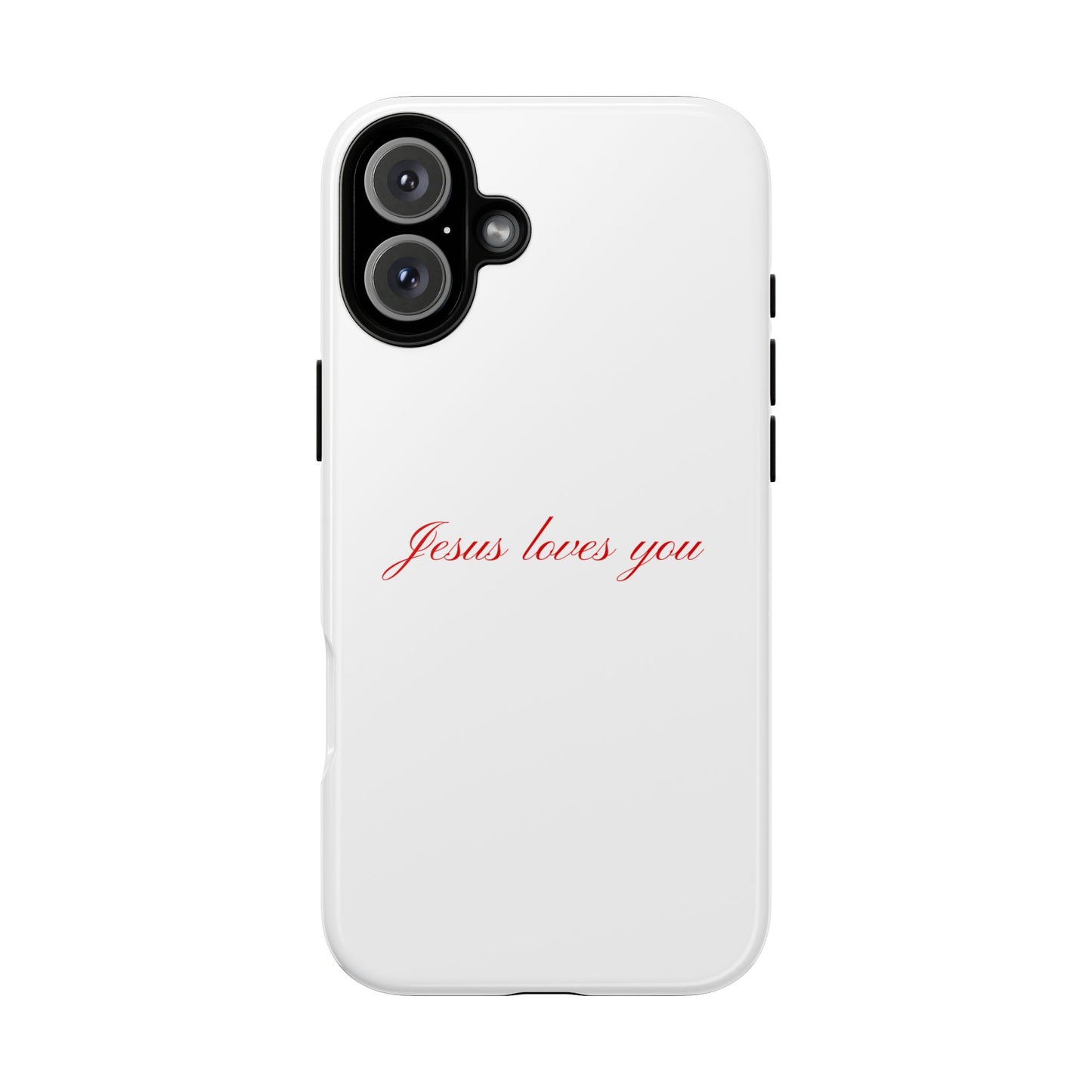 Jesus loves you White Phone Case