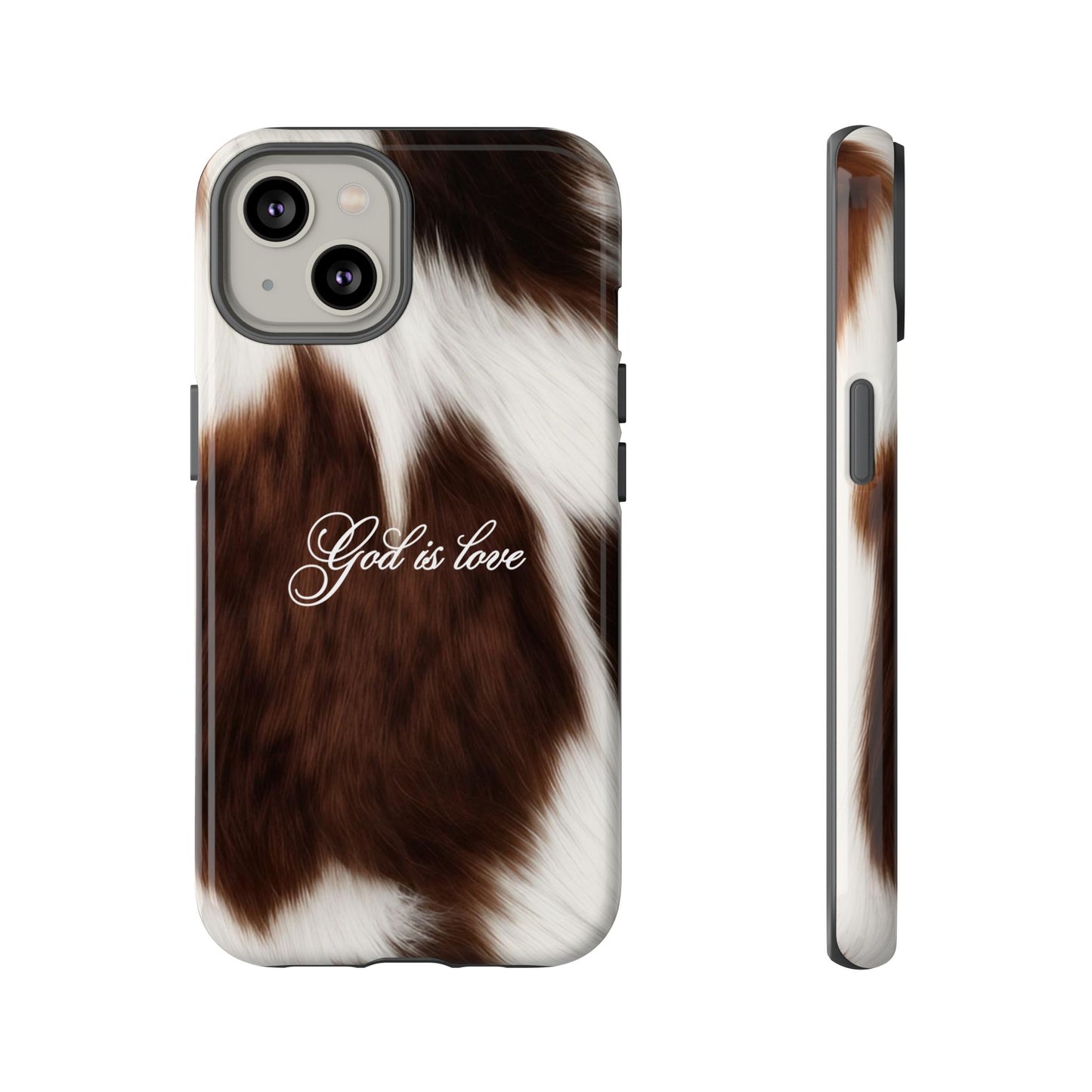 God is love Cow phone case