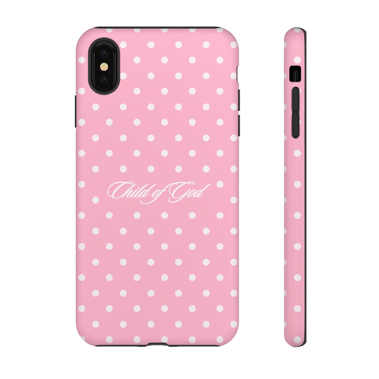 Child of God Pink Polka Dot Phone Case