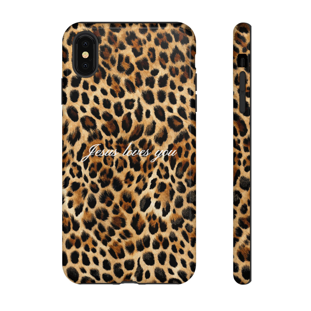Jesus Loves You Leopard Phone Case
