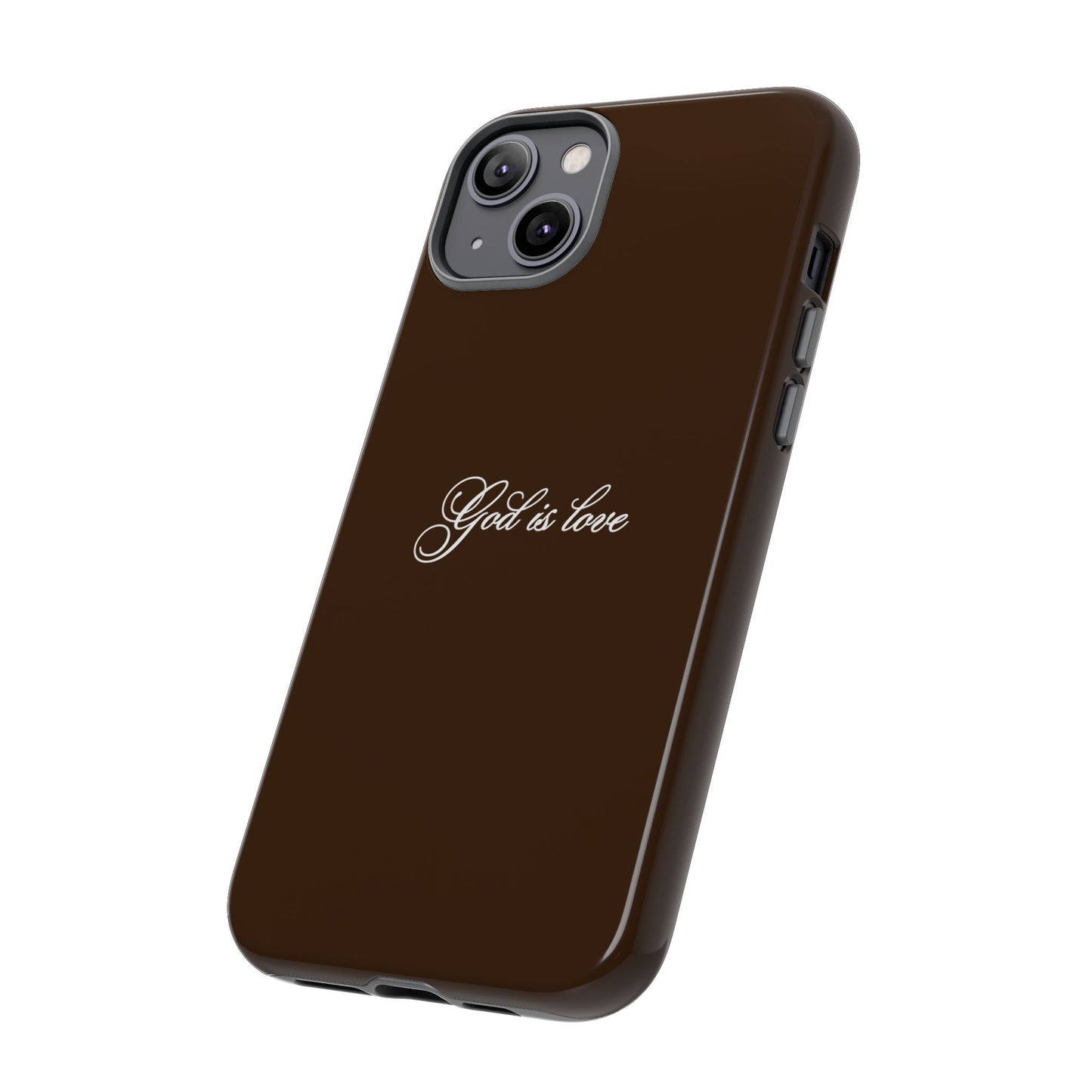 God is Love Espresso Phone Case