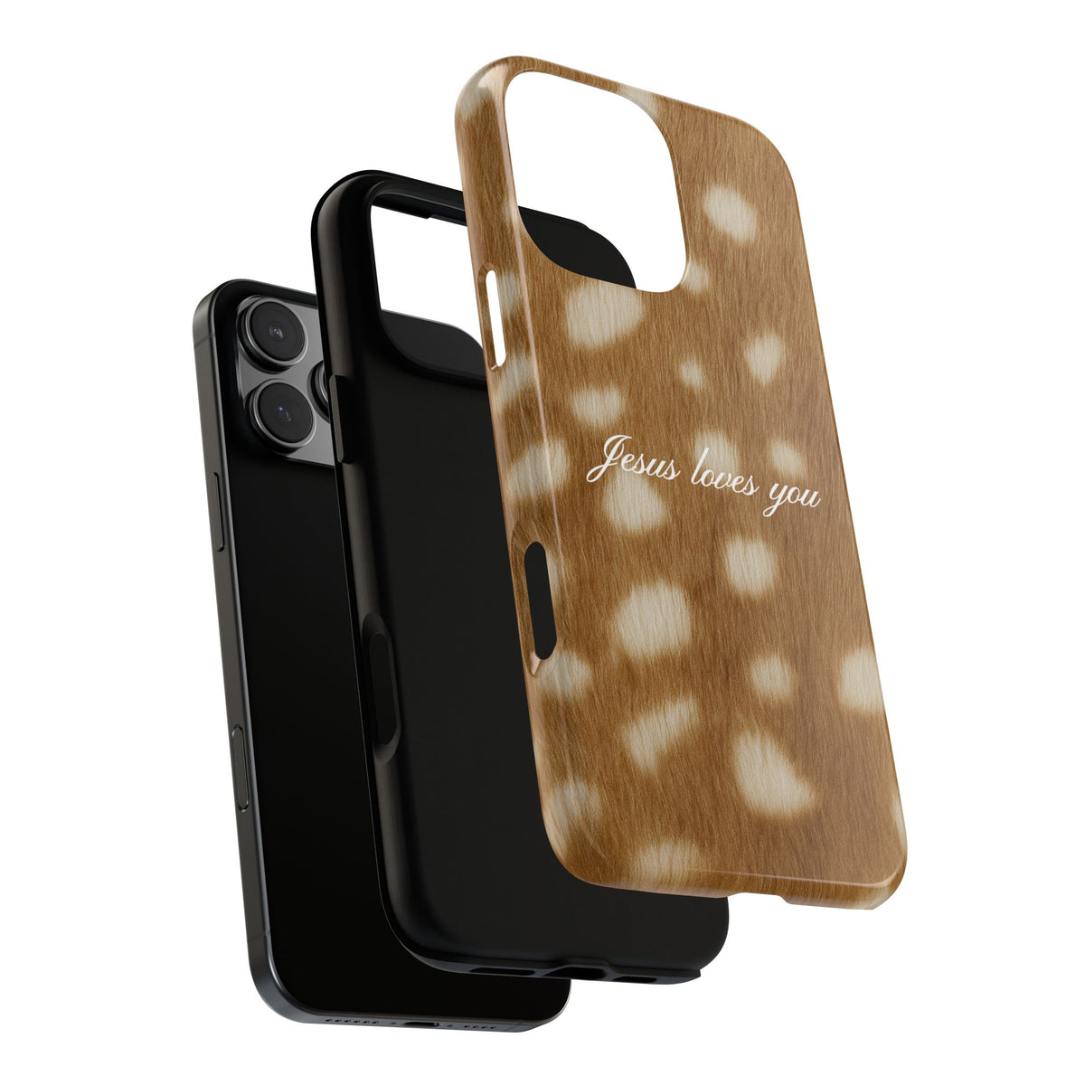 Jesus loves you Fawn Phone Case