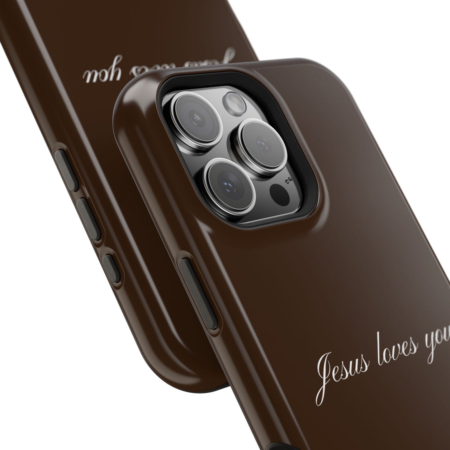 Jesus loves you Espresso MagSafe Phone Case