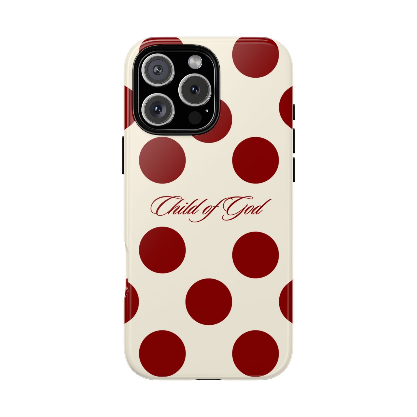 Child of God Red and Créame Phone Case