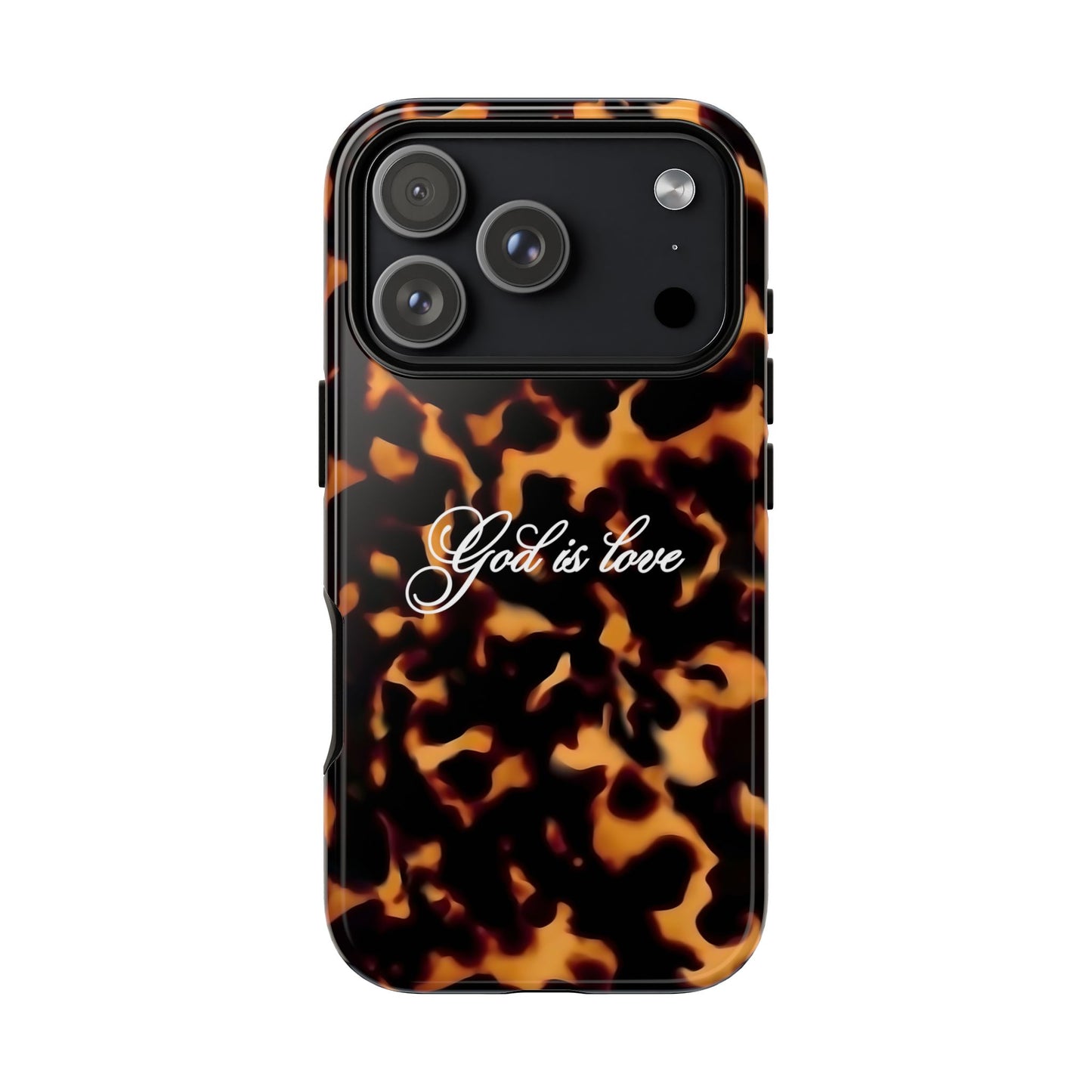 God is love Tortoise shell phone case
