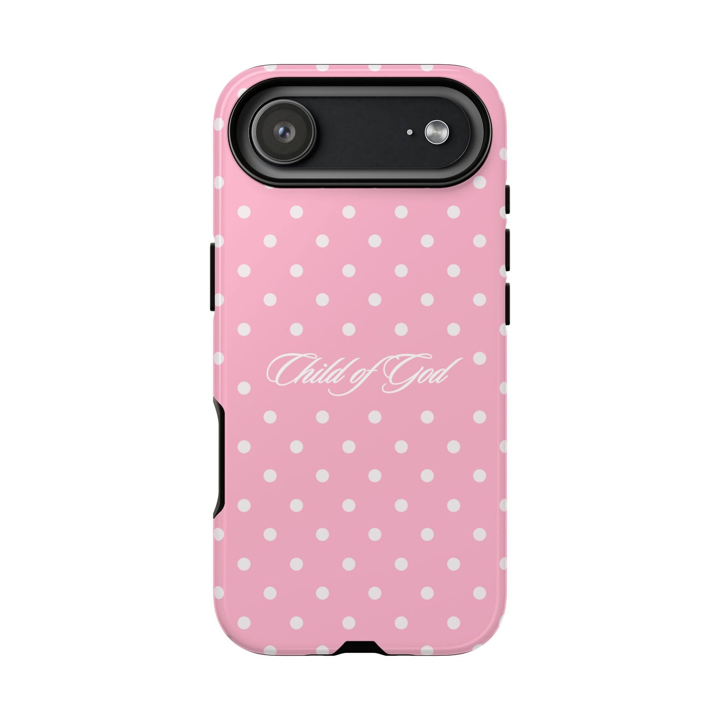 Child of God Pink Polka Dot Phone Case