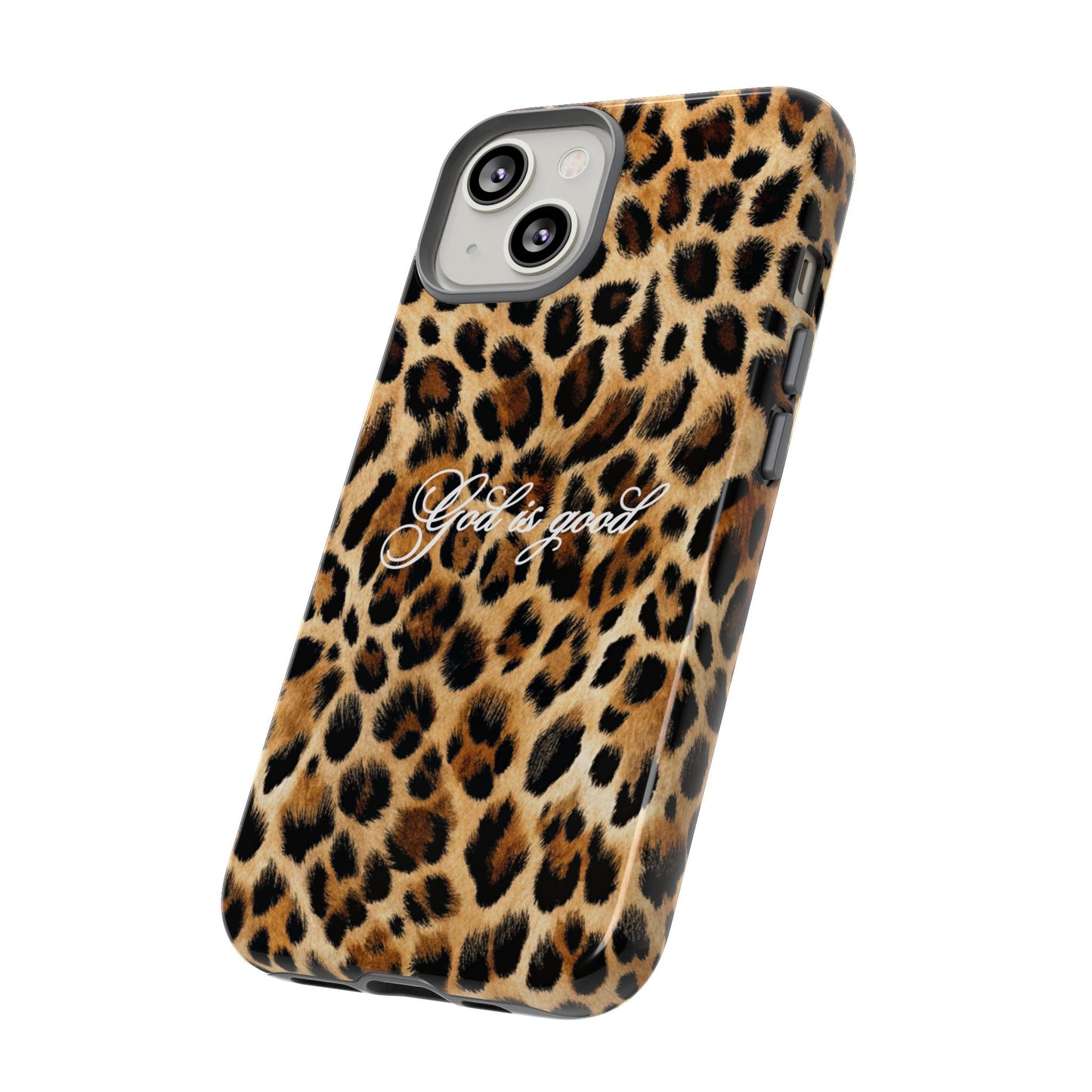 God is good Leopard Phone Case