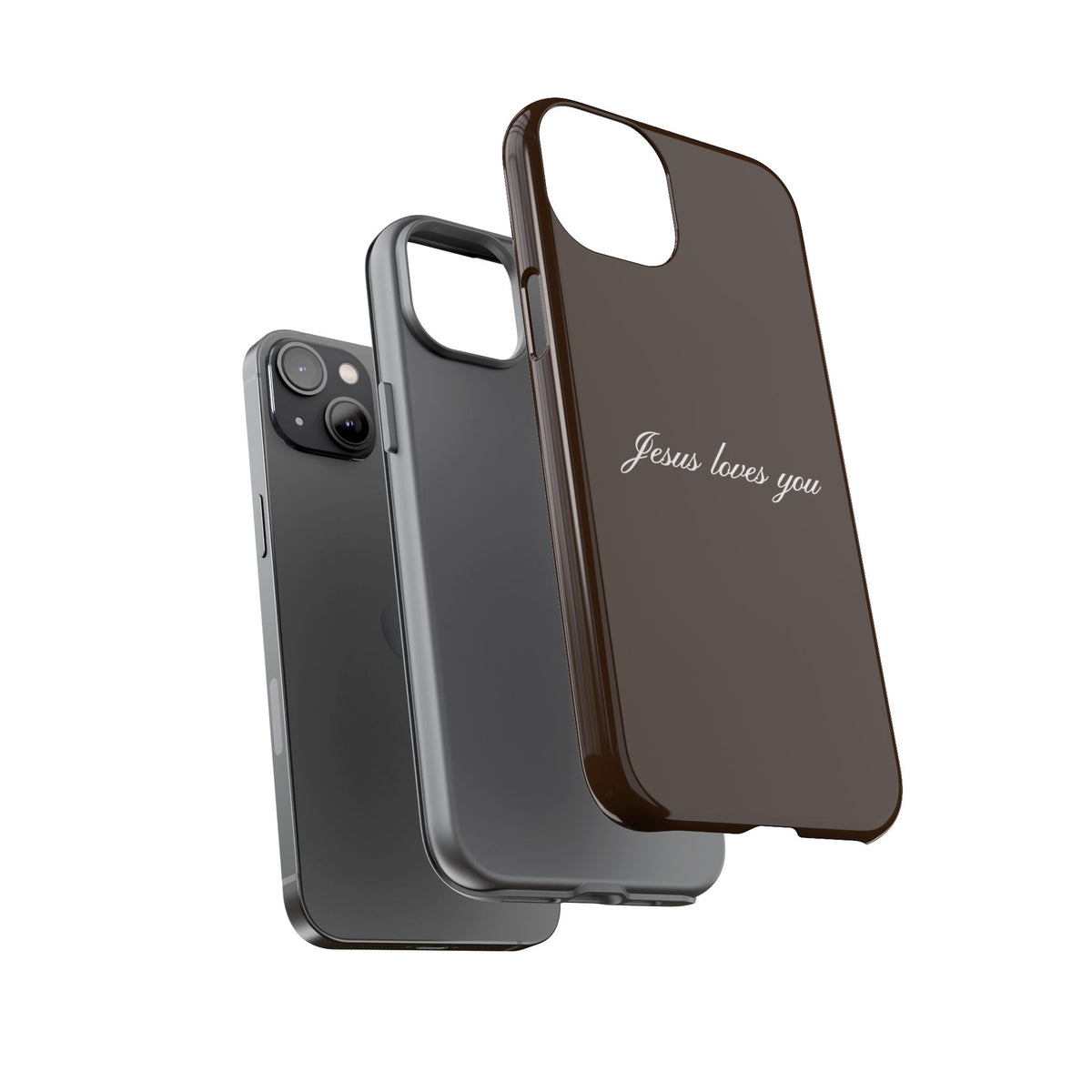 Jesus loves you Espresso Phone Case