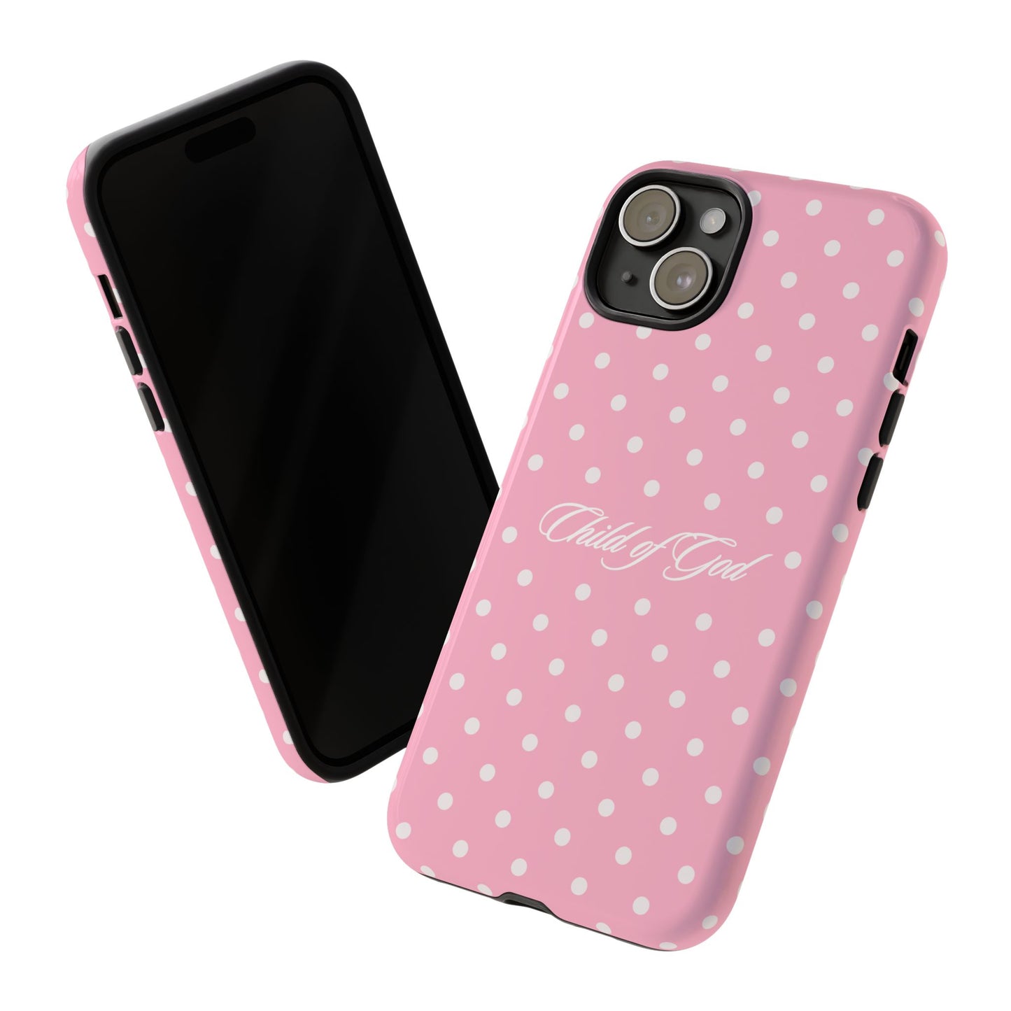 Child of God Pink Polka Dot Phone Case