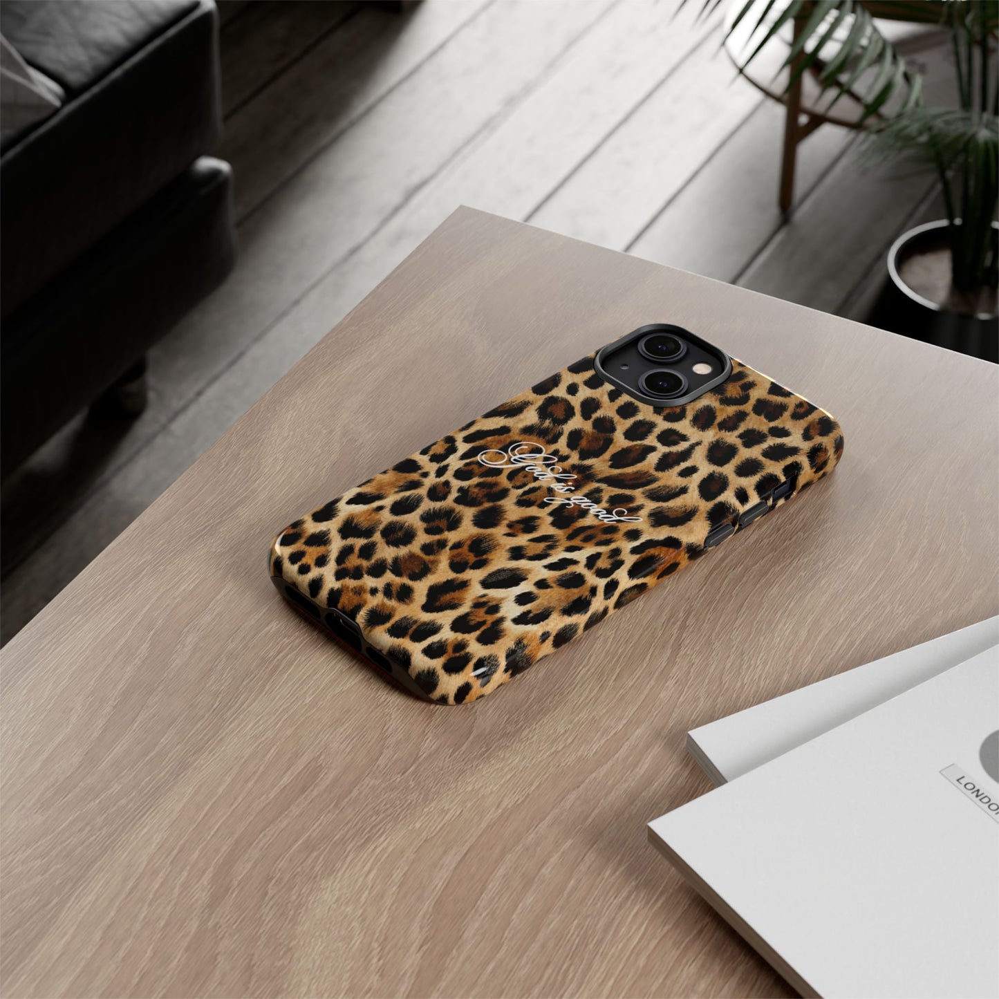 God is good Leopard Phone Case